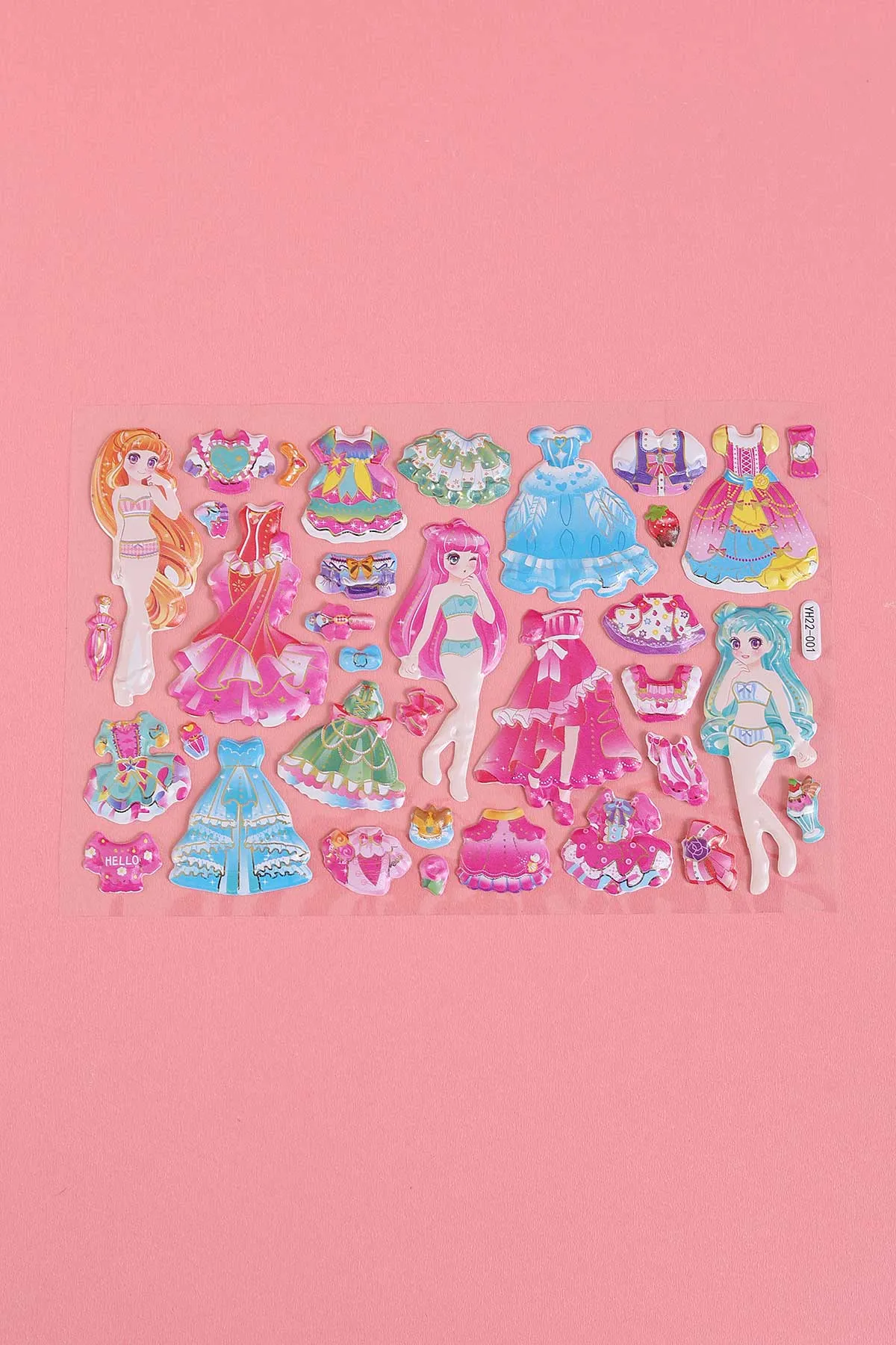 Kız Giydirme Sticker Set, Karışık Eğitici Çıkartmalar 281997