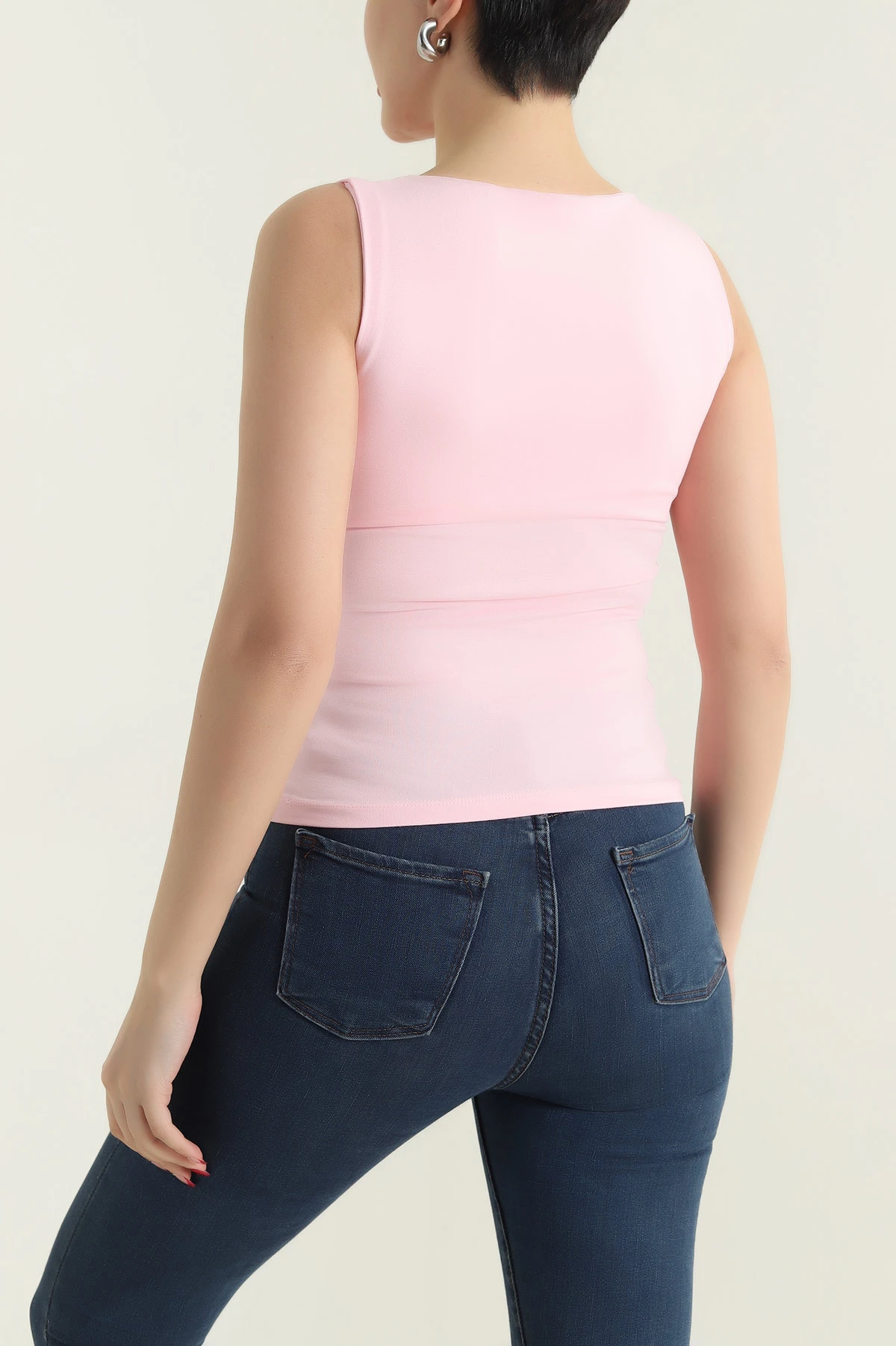 Pembe Kolsuz Oysho Kadın Bluz 432355