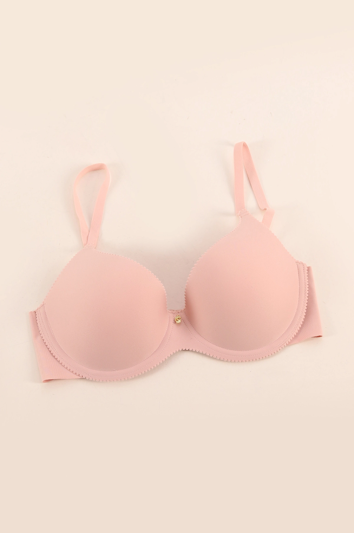 Pembe Lazer Kesim Desteksiz Sütyen 416719