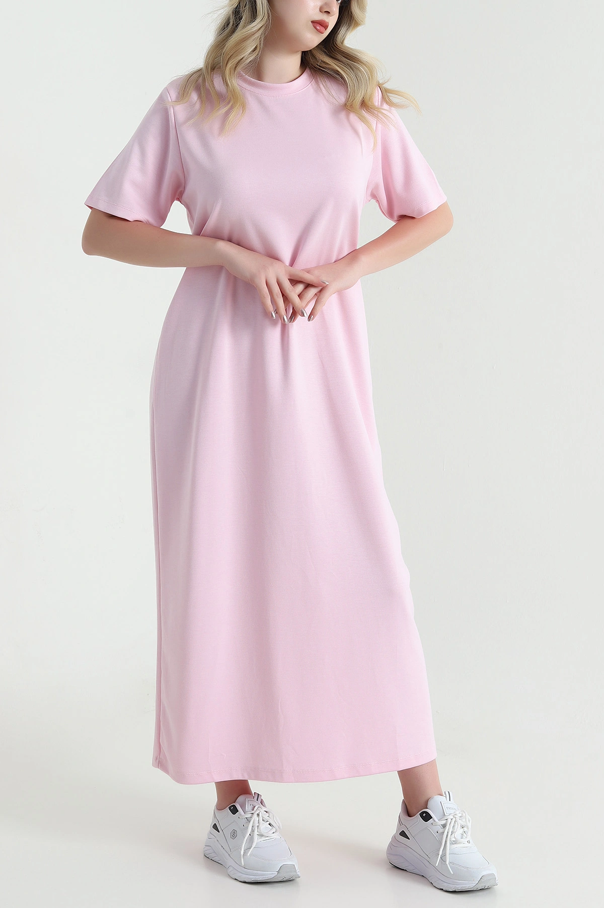 Pembe Likralı Oysho Kadın Elbise 461587