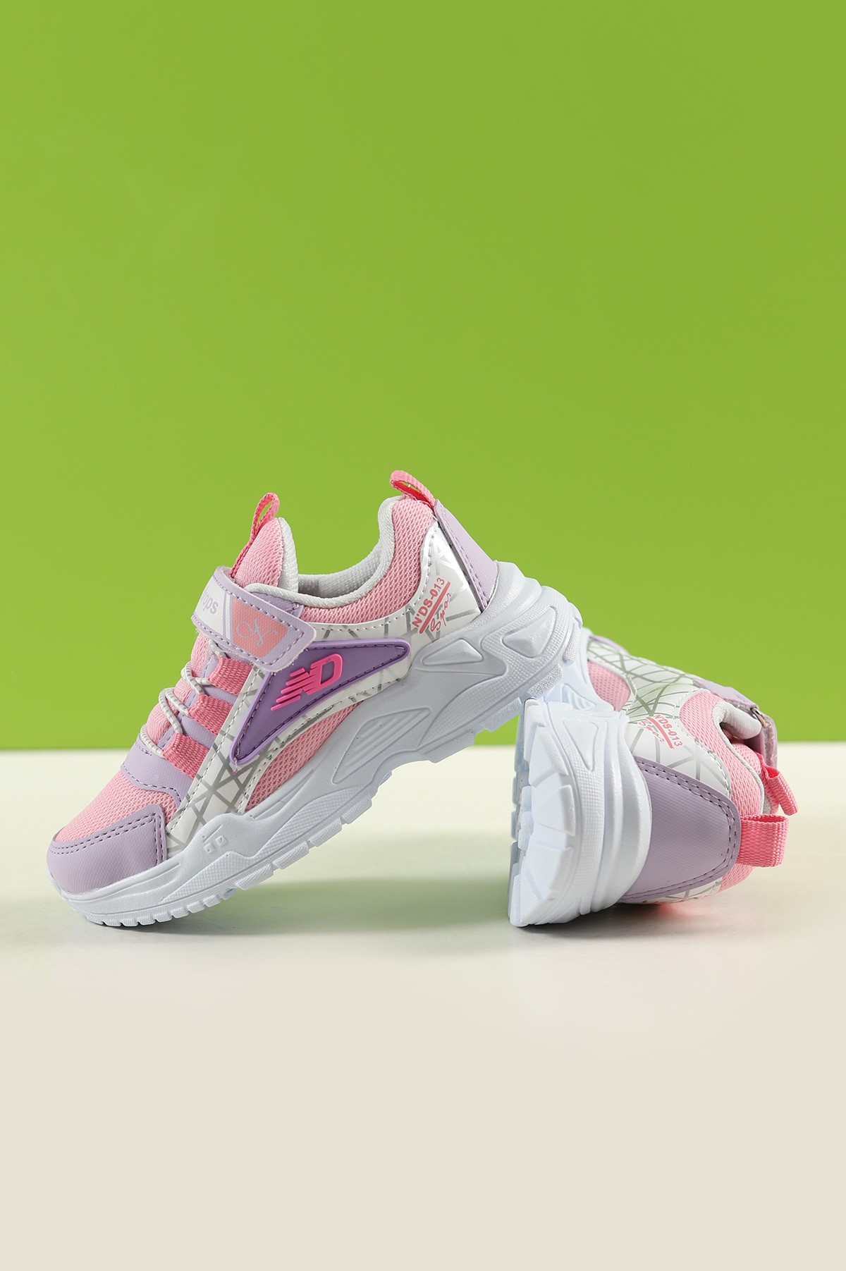 Pembe Lila (26-30 Patik) Kalın Taban Fuspetli Kız Çocuk Spor Ayakkabı 221714