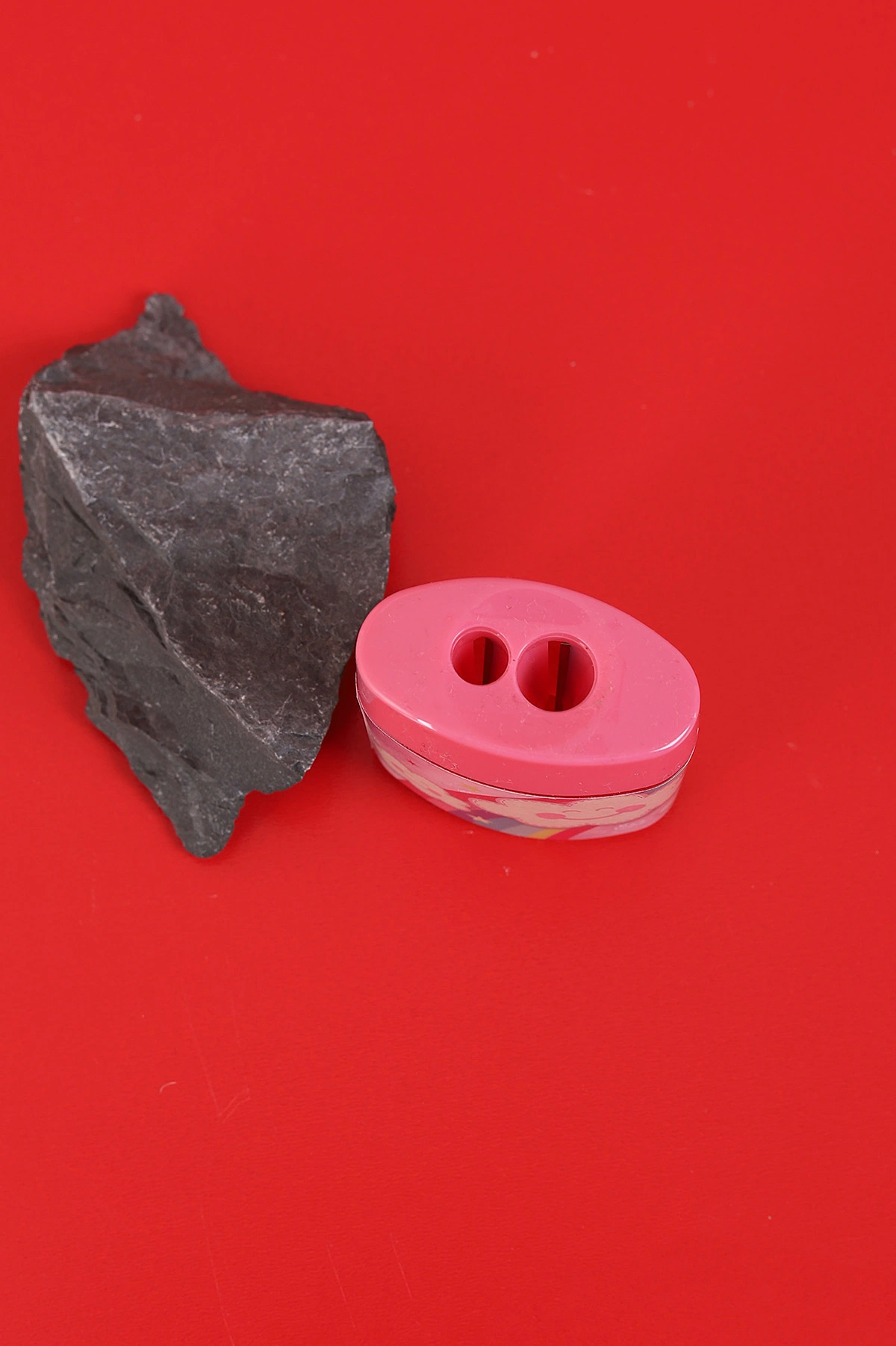 Pembe Mikro Çift Gözlü Hazneli Kalemtıraş MK-4004 284645