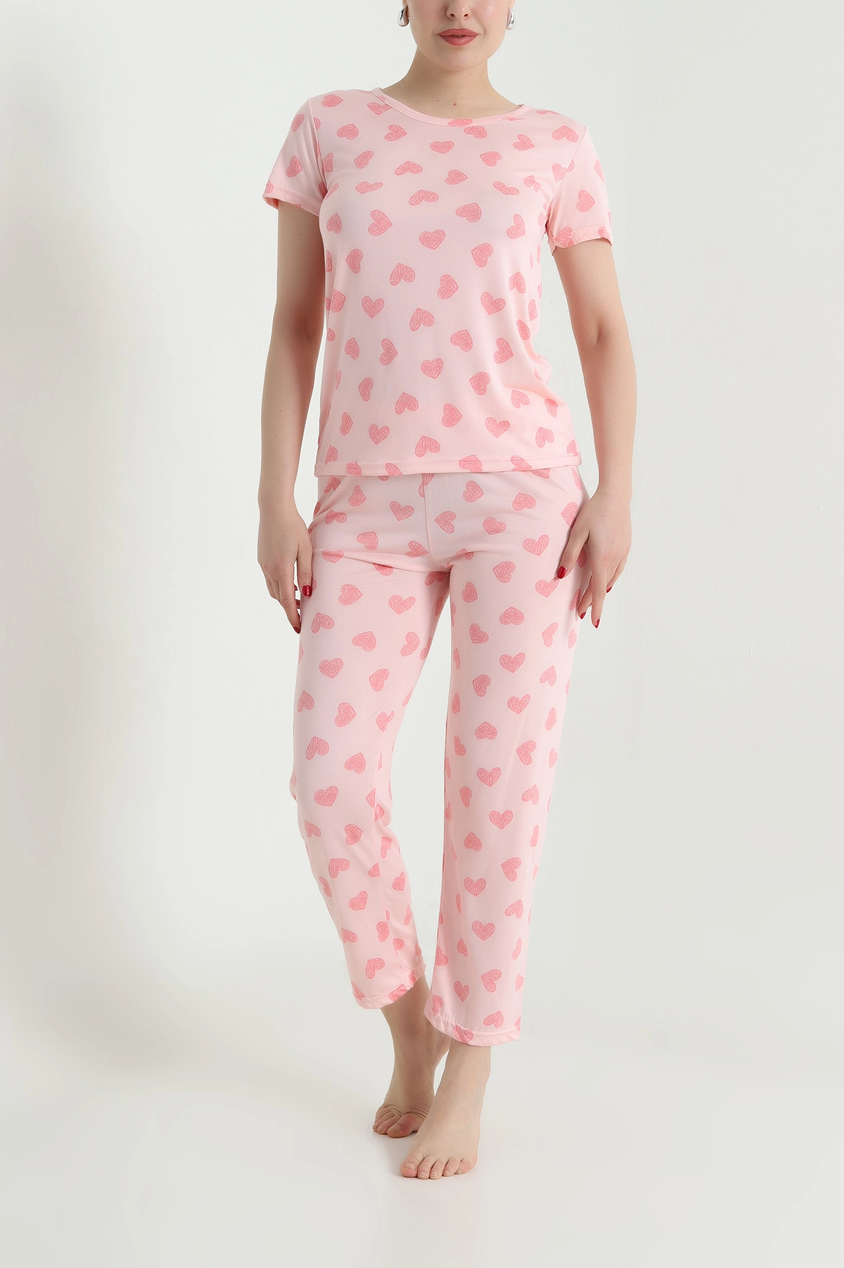 Pembe Milan Kadın Pijama Takımı 466494