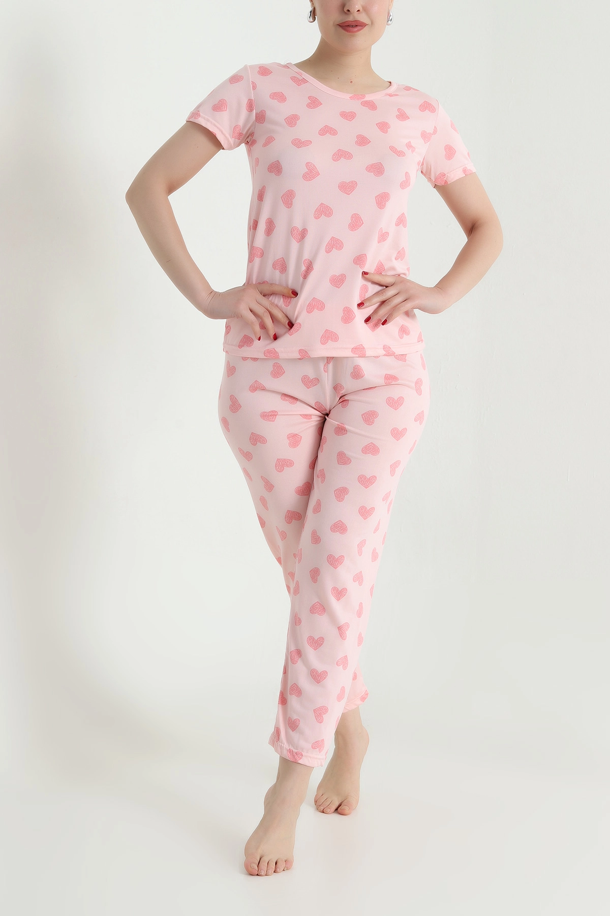 Pembe Milan Kadın Pijama Takımı 466494