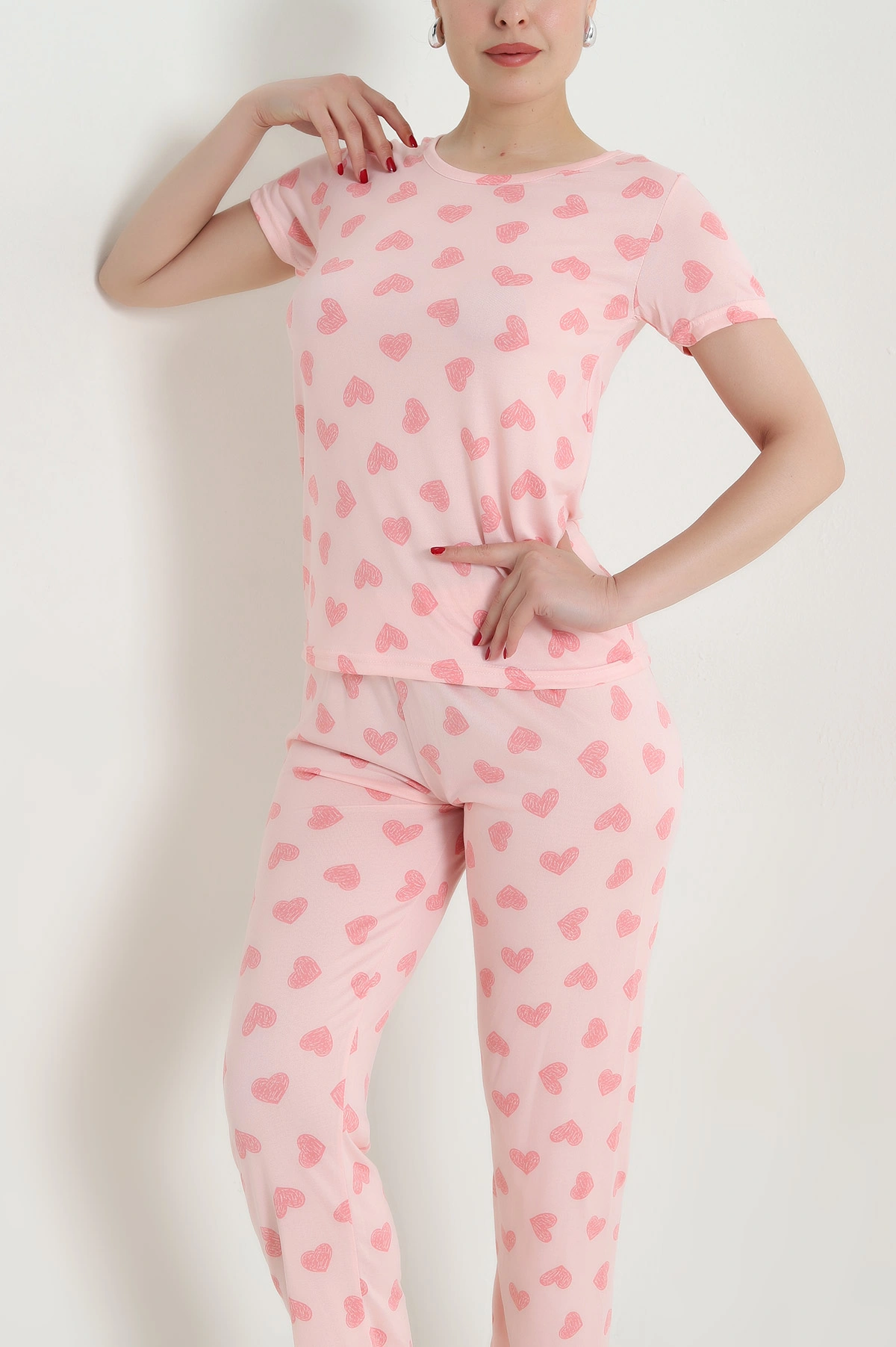 Pembe Milan Kadın Pijama Takımı 466494