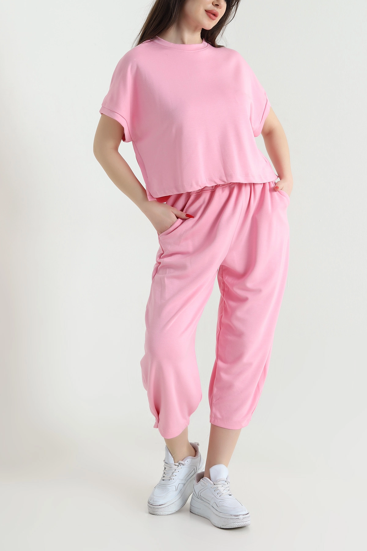 Pembe Modal Kadın Şalvar Takım 442131