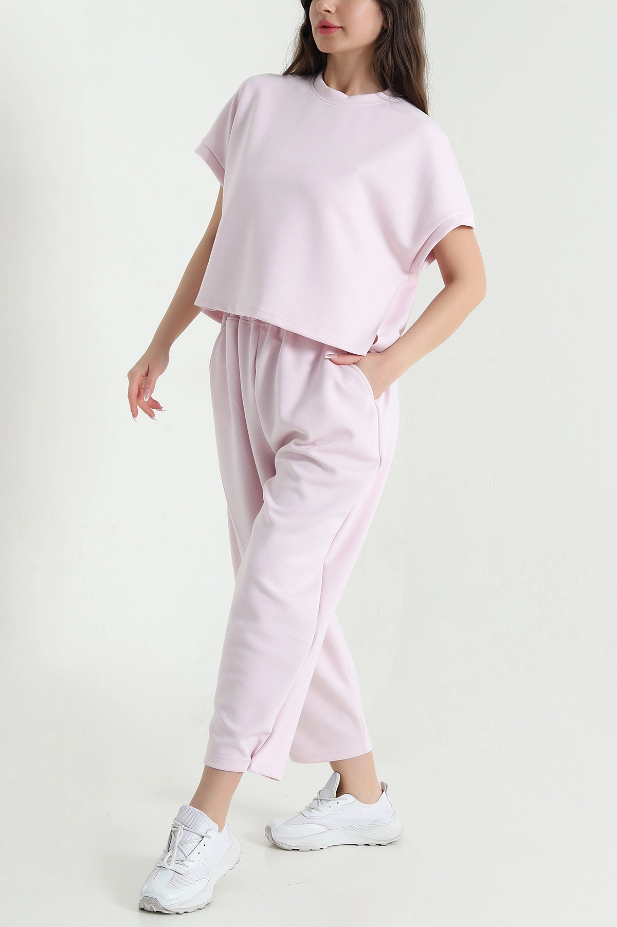 Pembe Modal Kadın Şalvar Takım 457674