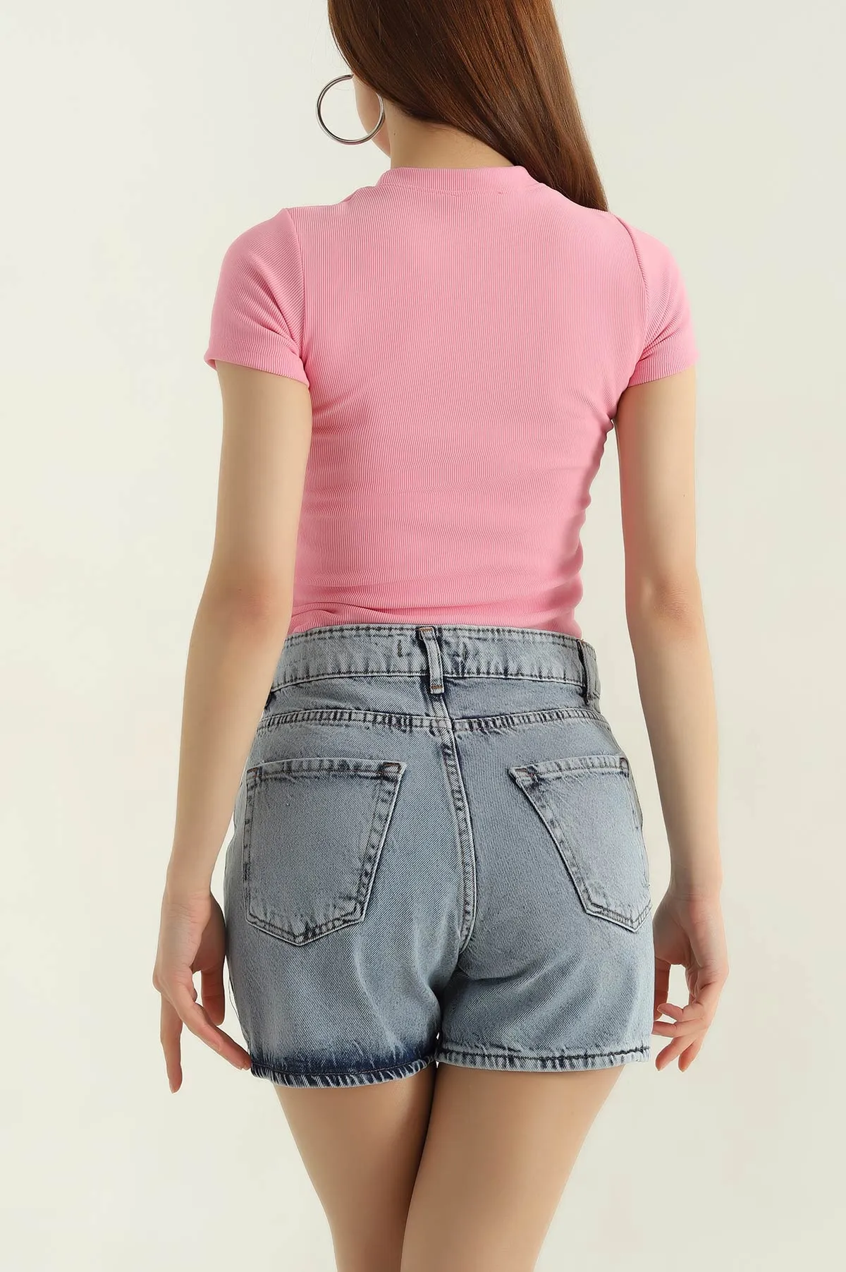 Pembe Nakışlı Ottoman Kadın Bluz 362940