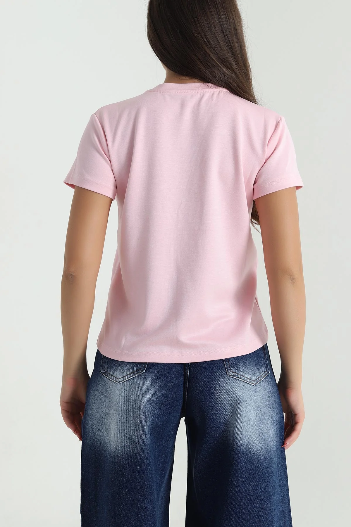 Pembe Nakışlı Oysho Kadın Tişört 474793