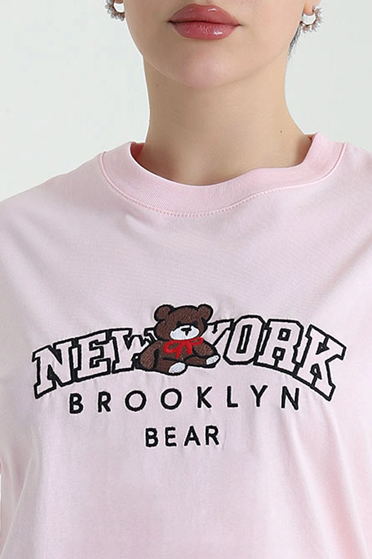 Pembe Nakışlı Süprem Kadın Tişört 451319