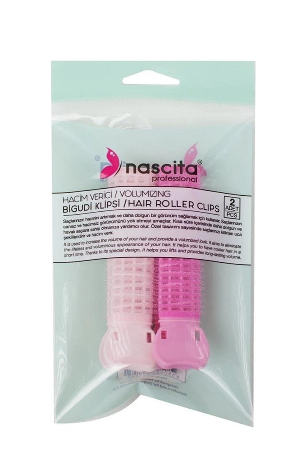 Pembe Nascita Hacim Verici Bigudi Klipsi 2'Li Set 362052