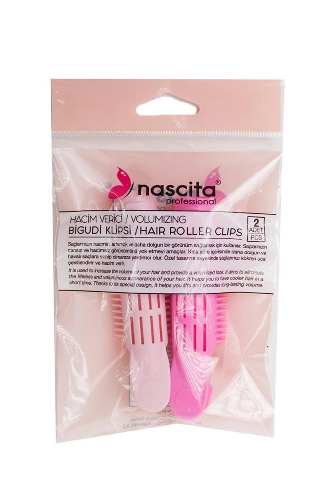 Pembe Nascita Hacim Verici Bigudi Klipsi 2’li Set 362061