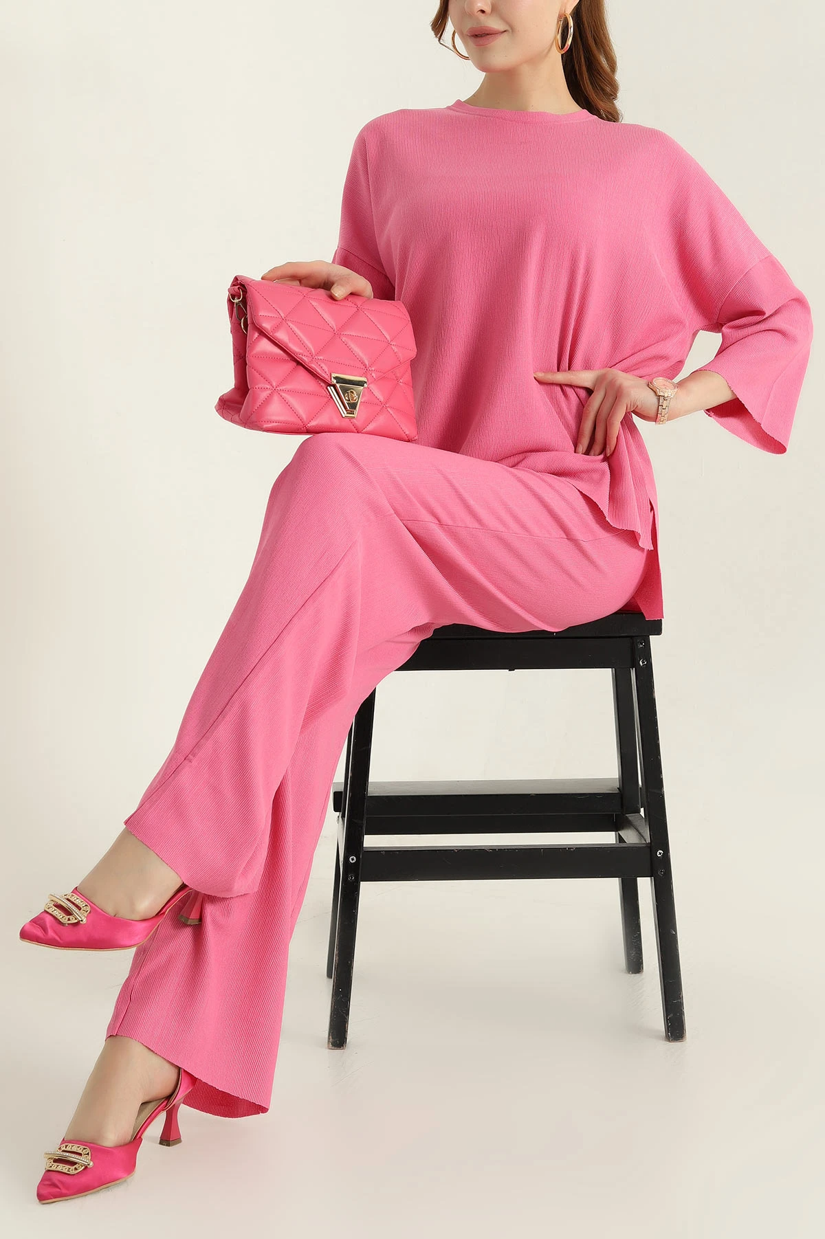 Pembe New York Kadın İkili Takım 347105