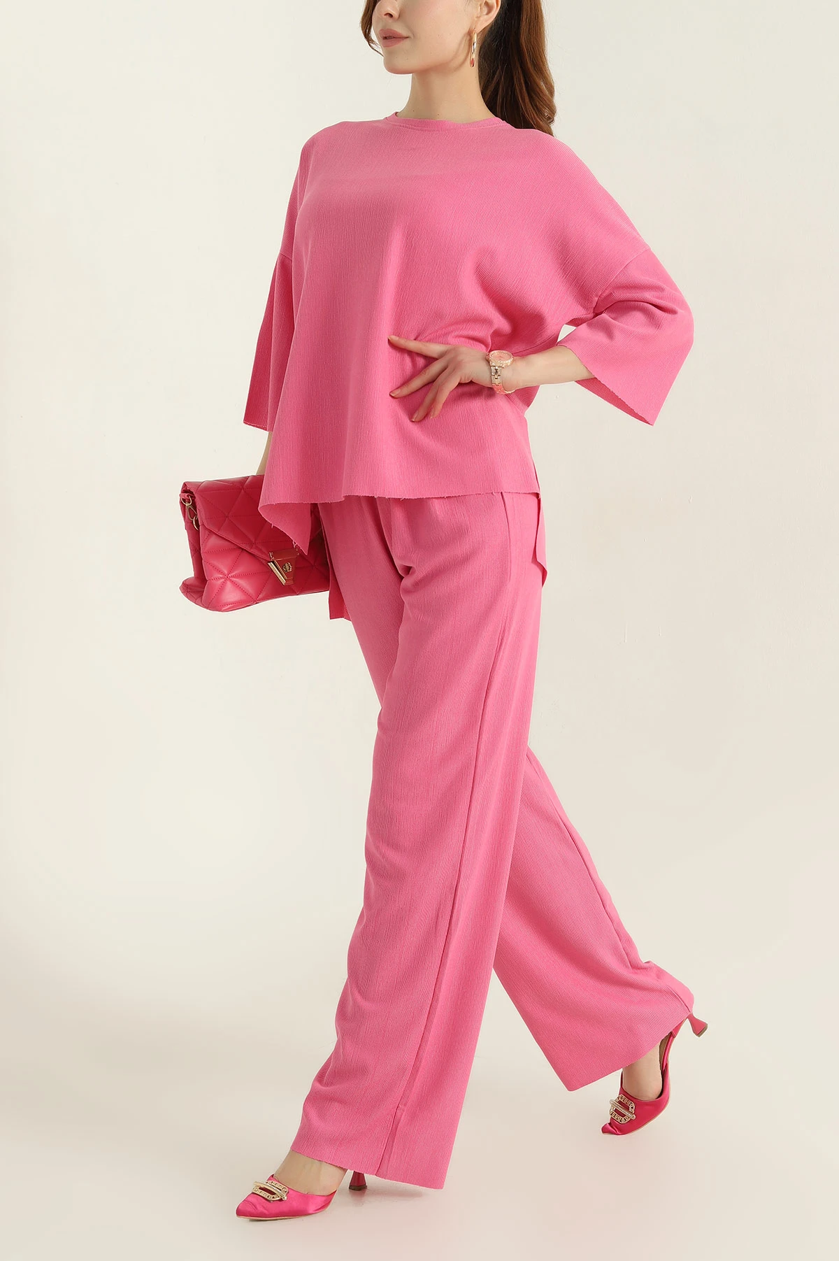 Pembe New York Kadın İkili Takım 347105