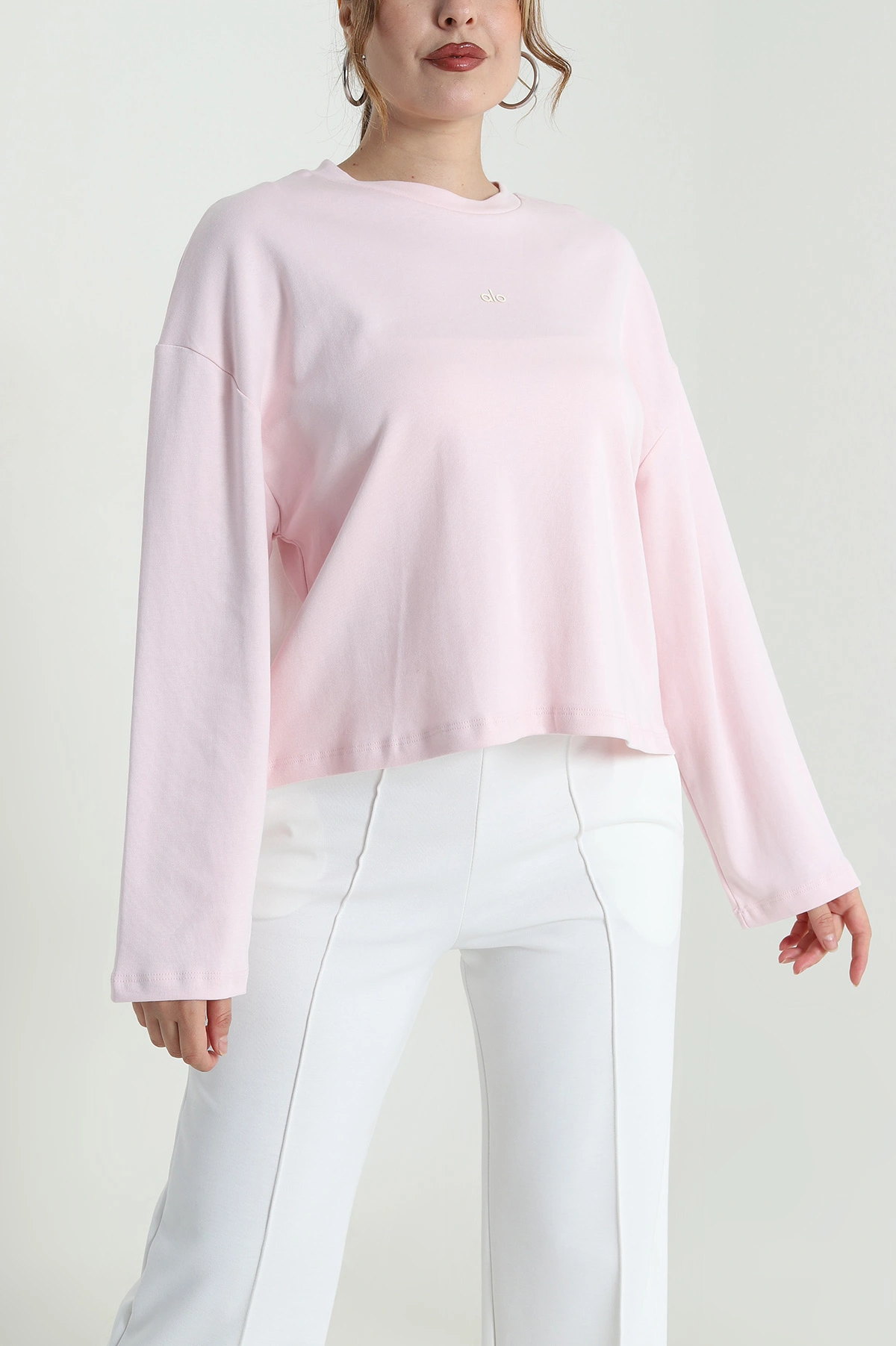 Pembe Rahat Kalıp Kadın Body Bluz 483594