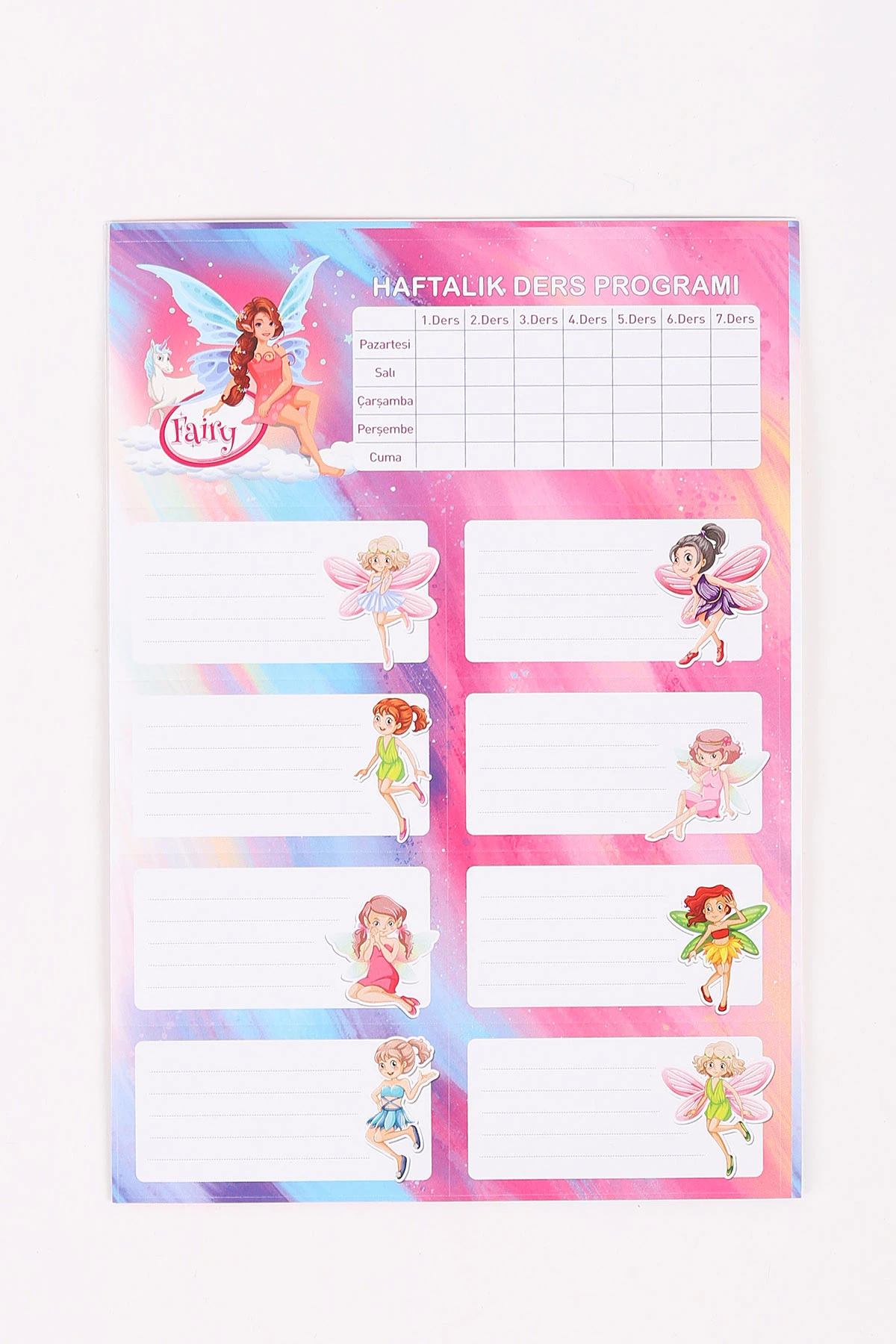 Pembe Rubenis 3'lü Okul Etiketi 457571