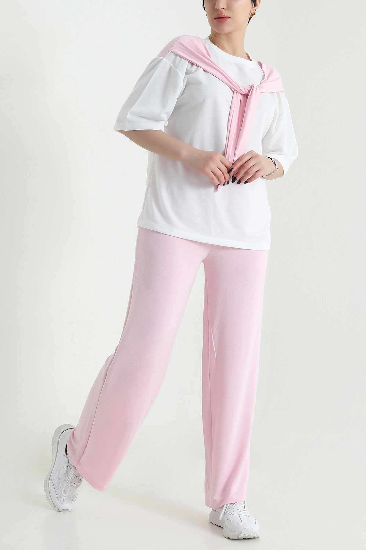 Pembe Şal Yaka Oysho Kadın İkili Takım 452986