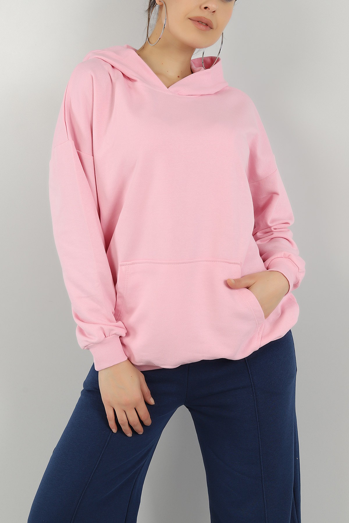 Pembe Salaş Kalıp Bayan Sweat 144870