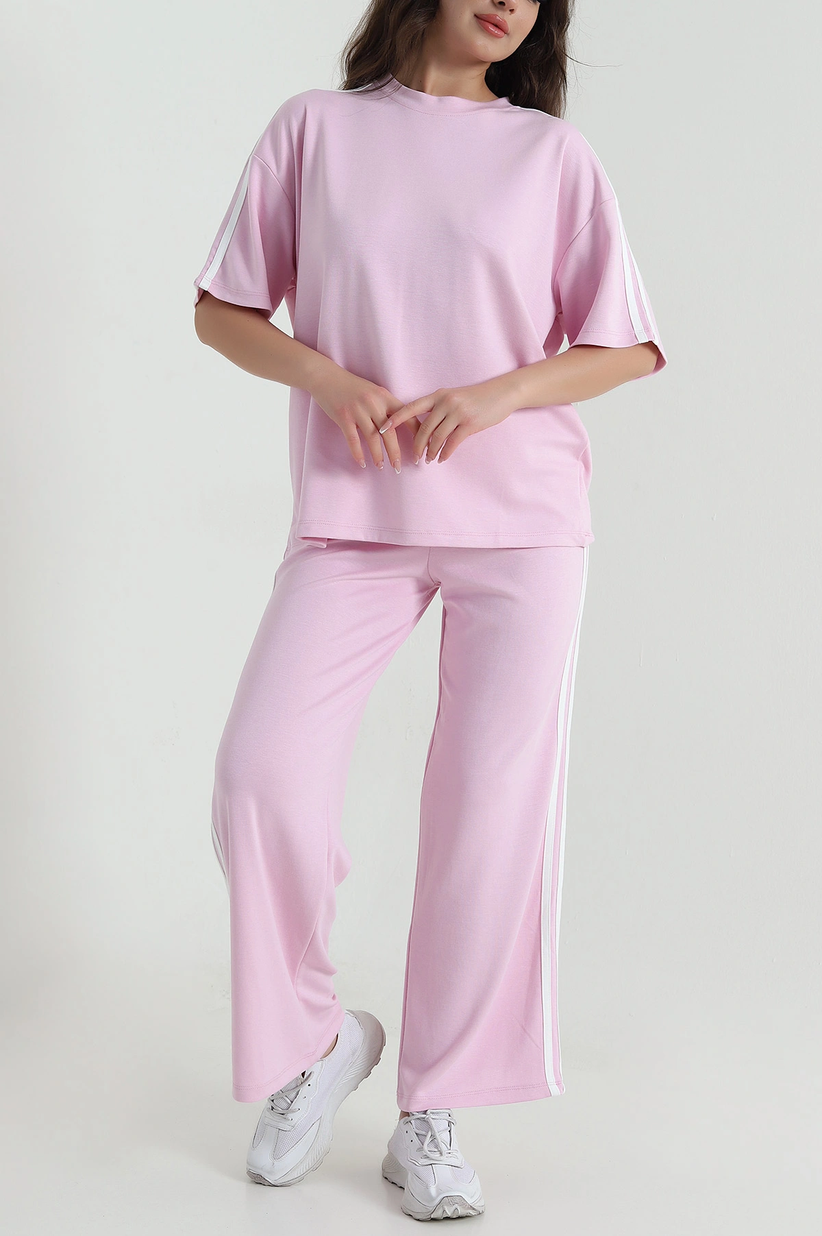 Pembe Şerit Detay Modal Kadın Eşofman Takım 459566