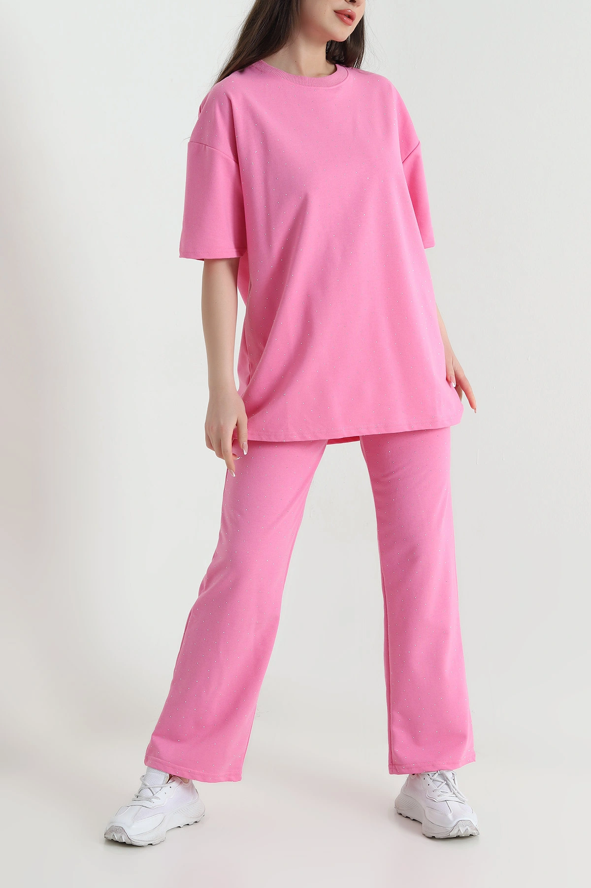 Pembe Taşlı Kristal Kadın İkili Takım 454528