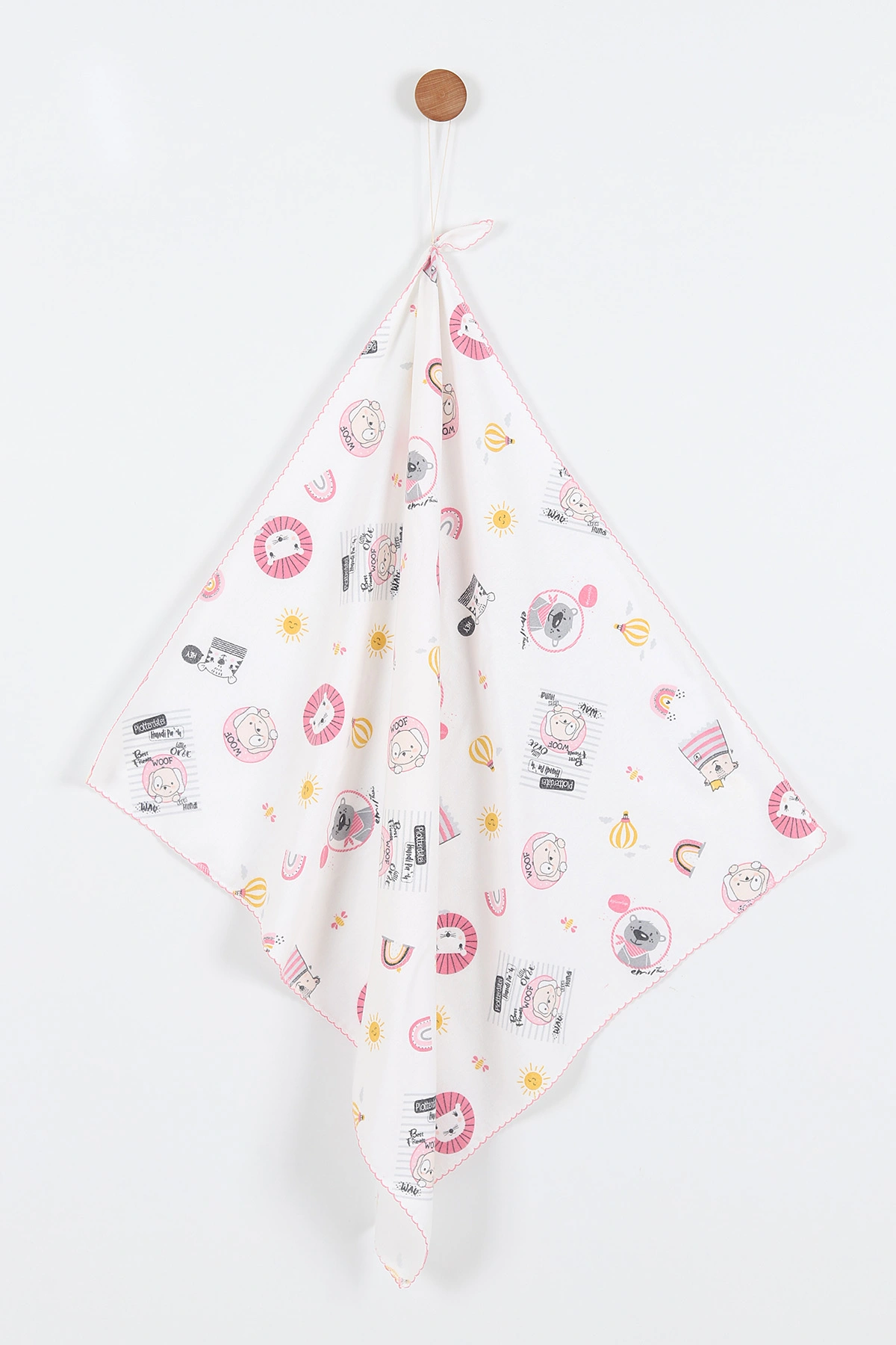 Pembe Tek Kat Pazen Battaniye (En:80 cm Boy:90 cm) 298318