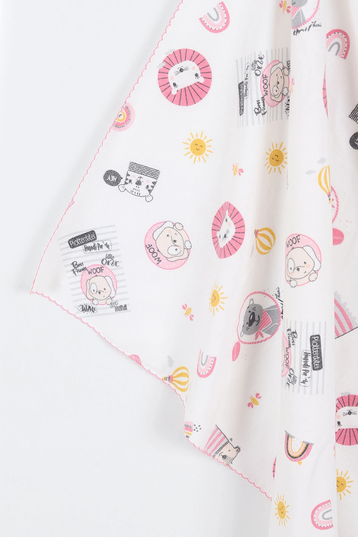 Pembe Tek Kat Pazen Battaniye (En:80 cm Boy:90 cm) 298318