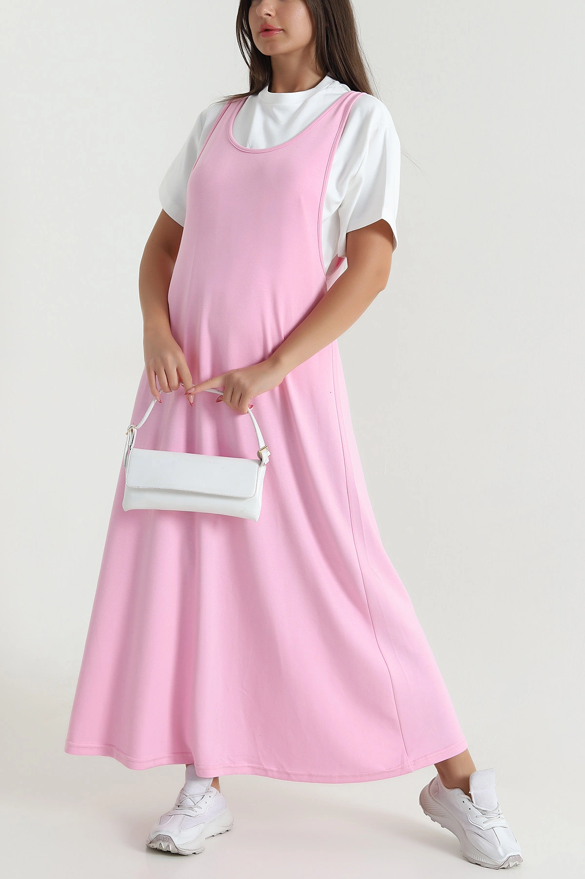 Pembe Tişörtlü Elbise Oysho Kadın İkili Takım 475364