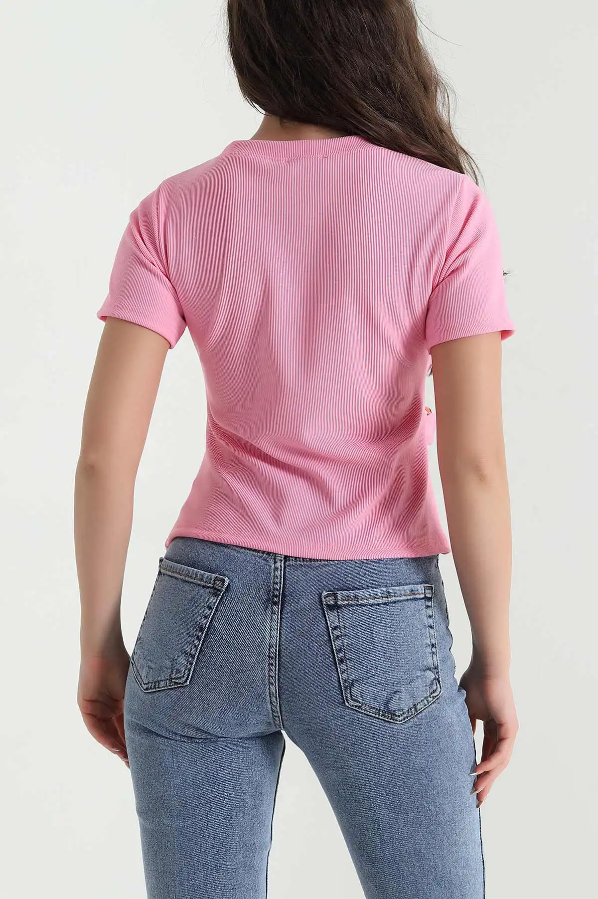 Pembe Tokalı Ottoman Kadın Bluz 457543