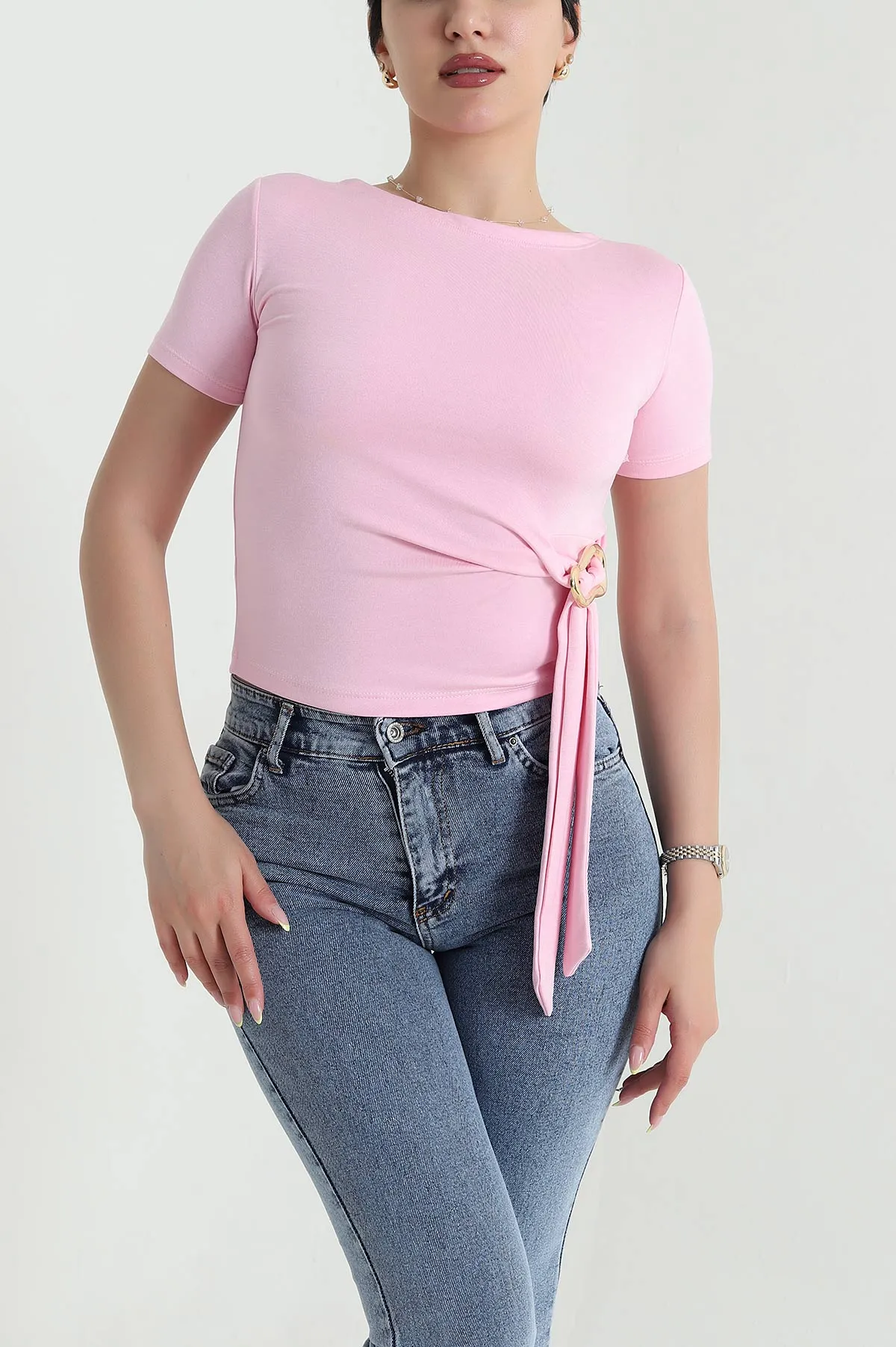Pembe Tokalı Oysho Kadın Bluz 466911