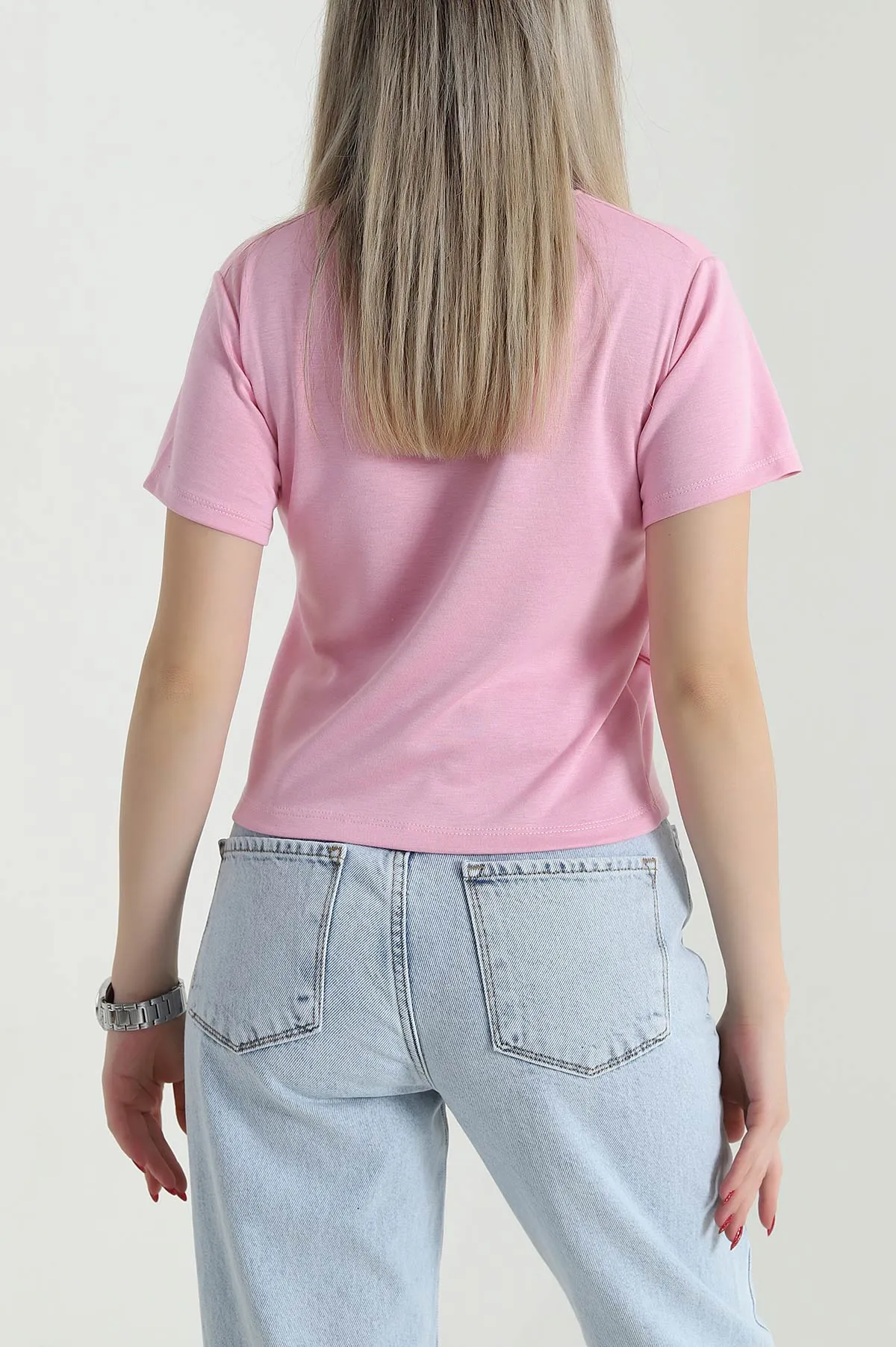 Pembe Tokalı Oysho Kadın Bluz 471563