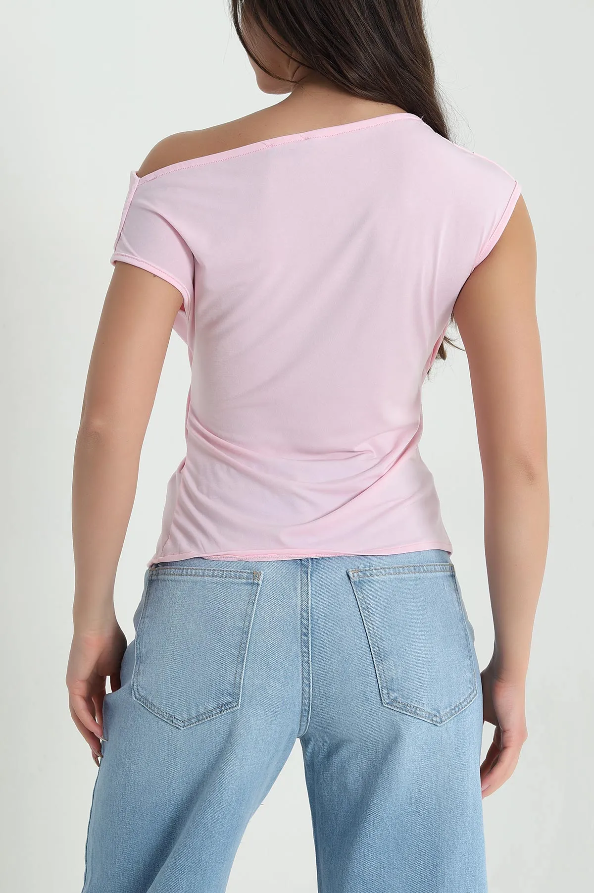 Pembe Tokalı Sandy Kadın Bluz 460599