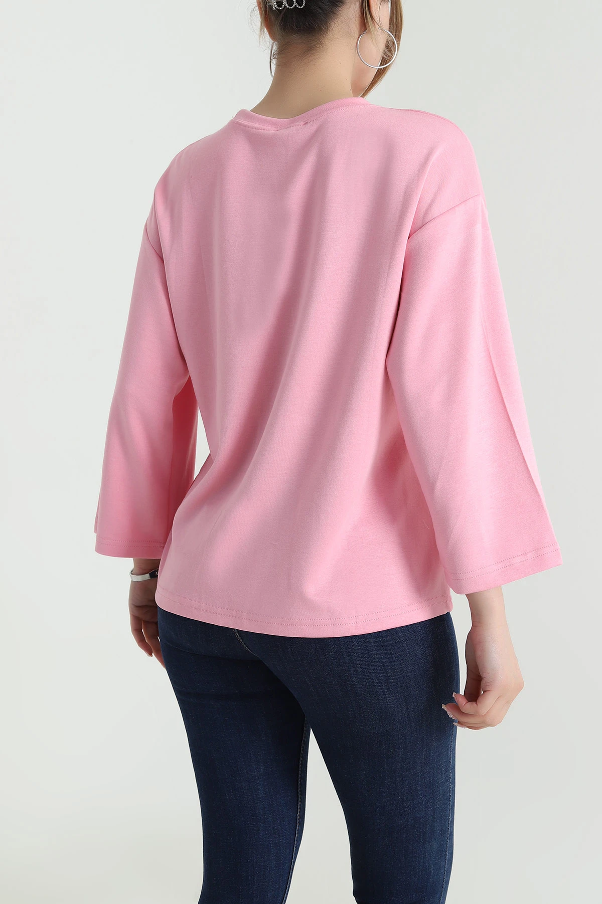 Pembe Truvakar Kol Modal Kadın Tişört 474708