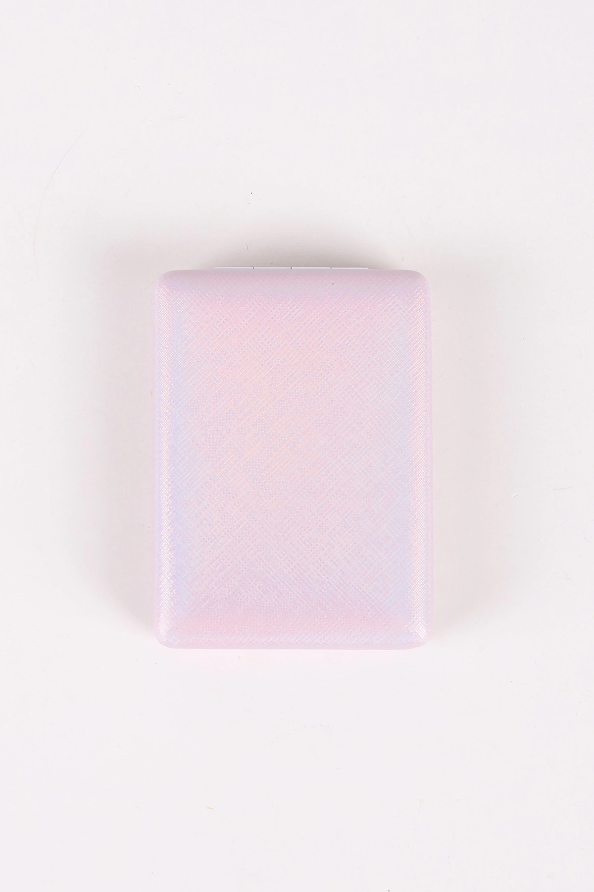Pembe Üzeri Simli Kare  Cep ve Çanta Aynası 473854