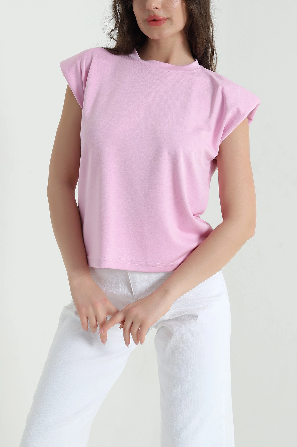 Pembe Vatkalı Oysho Kadın Bluz 455576