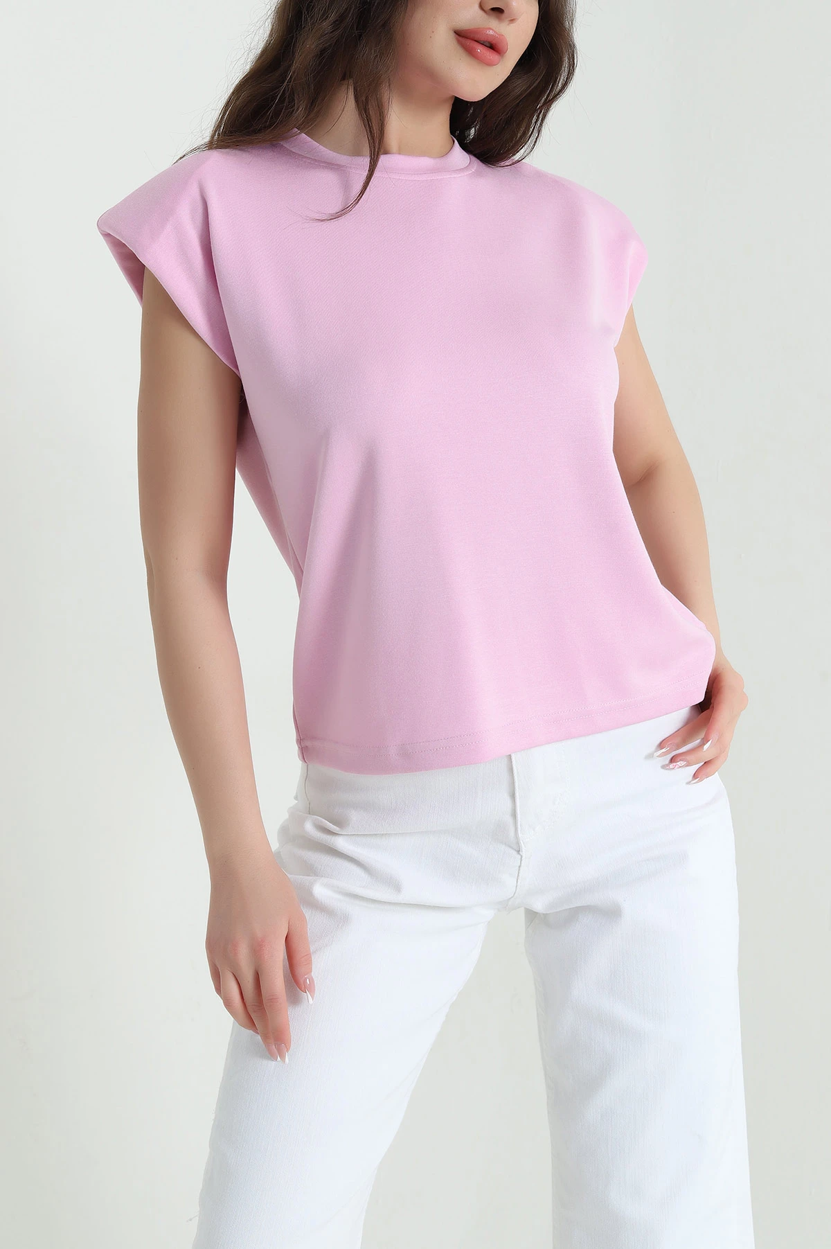 Pembe Vatkalı Oysho Kadın Bluz 455576