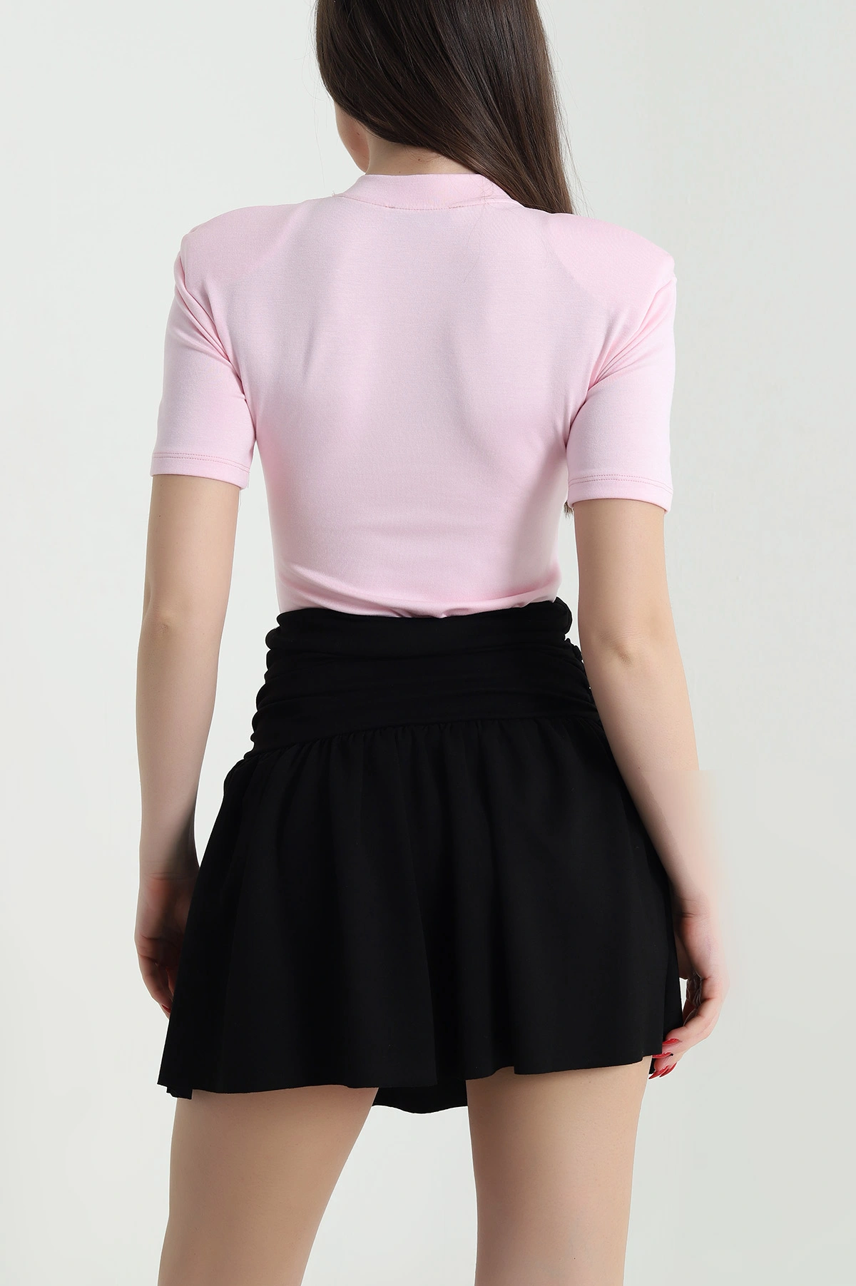 Pembe Vatkalı Oysho Kadın Zıbın Bluz 439835