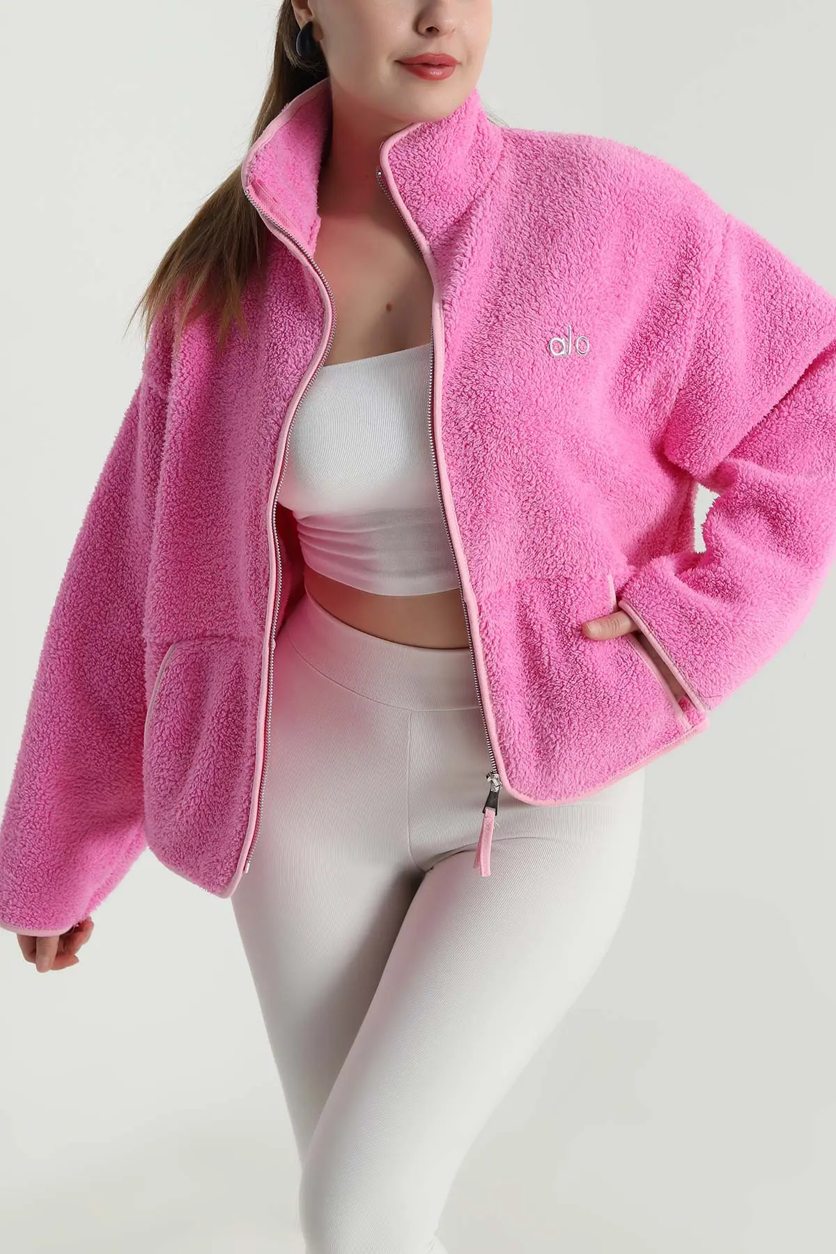 Pembe Wellsoft Polar Kadın Ceket Mont 495247