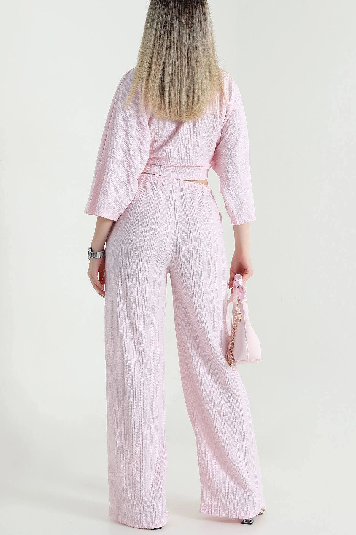Pembe Yeni Sezon Gofre Kadın İkili Takım 469423