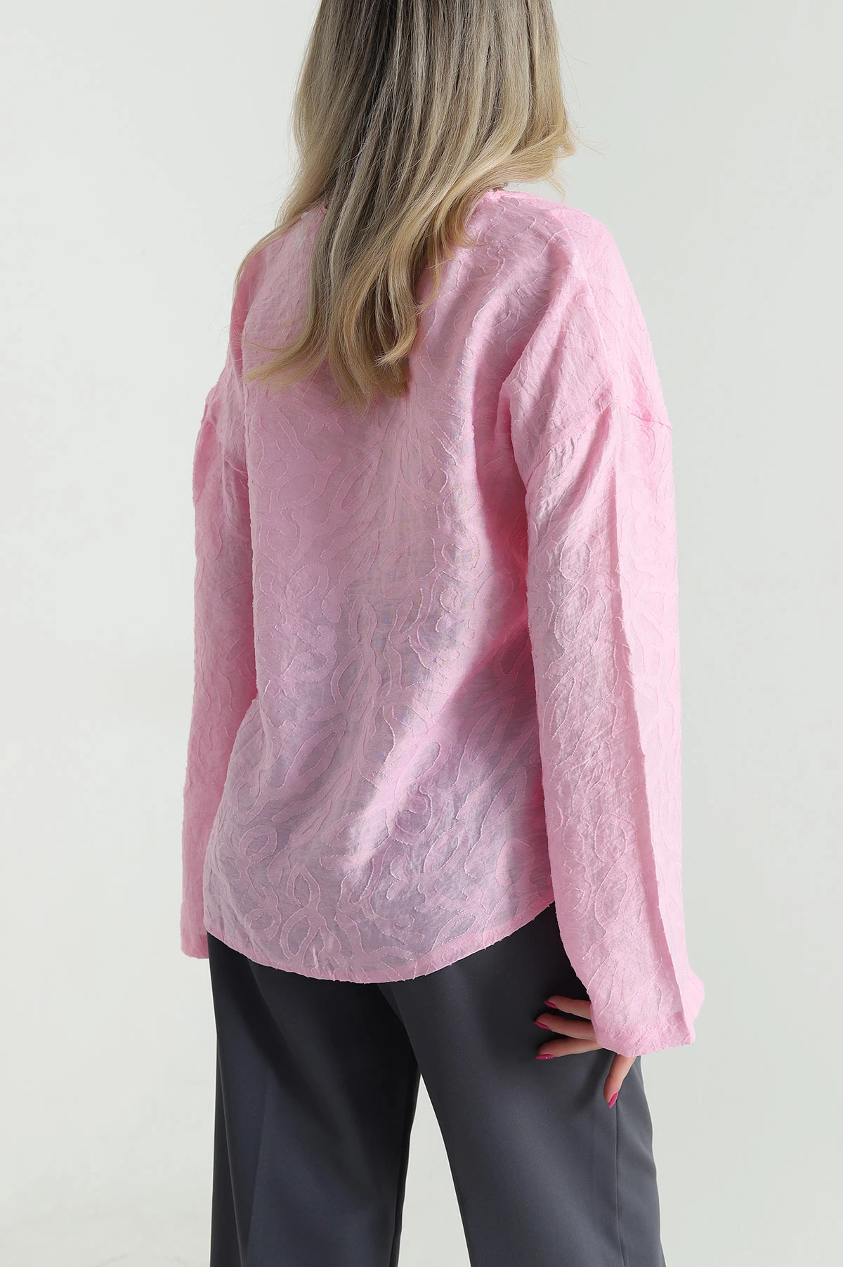 Pembe Yeni Sezon Kadın Bluz 463856