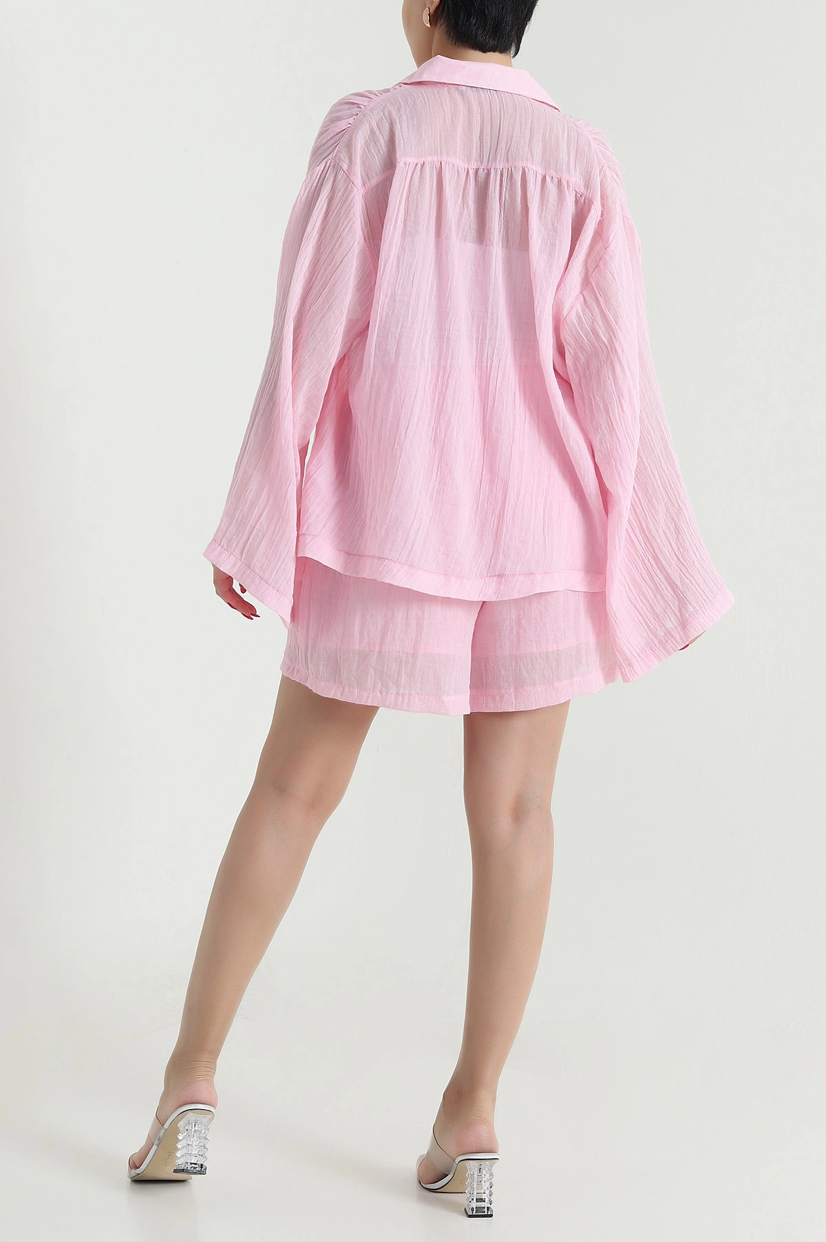 Pembe Yeni Sezon Keten Kadın İkili Takım 477828