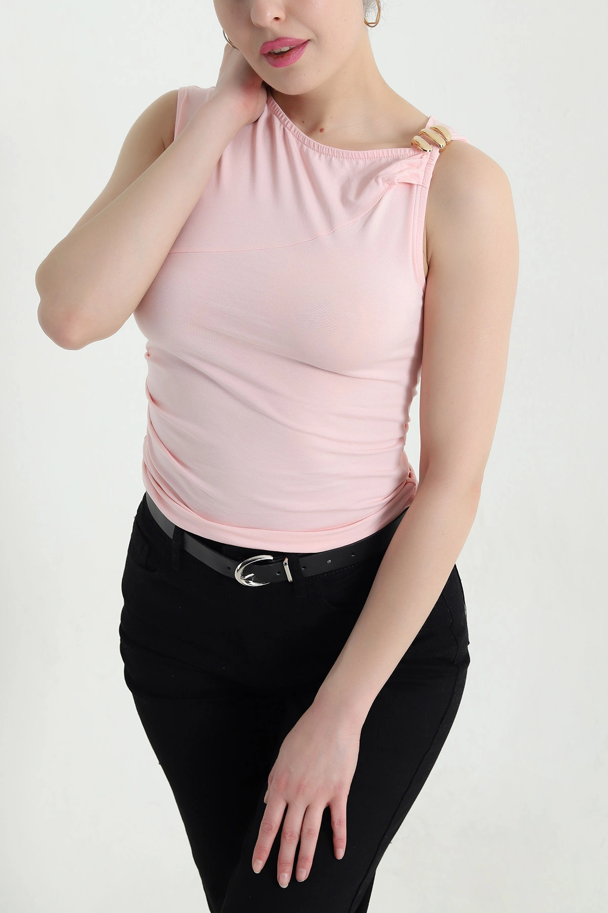 Pembe Yeni Sezon Süprem Kadın Bluz 446554