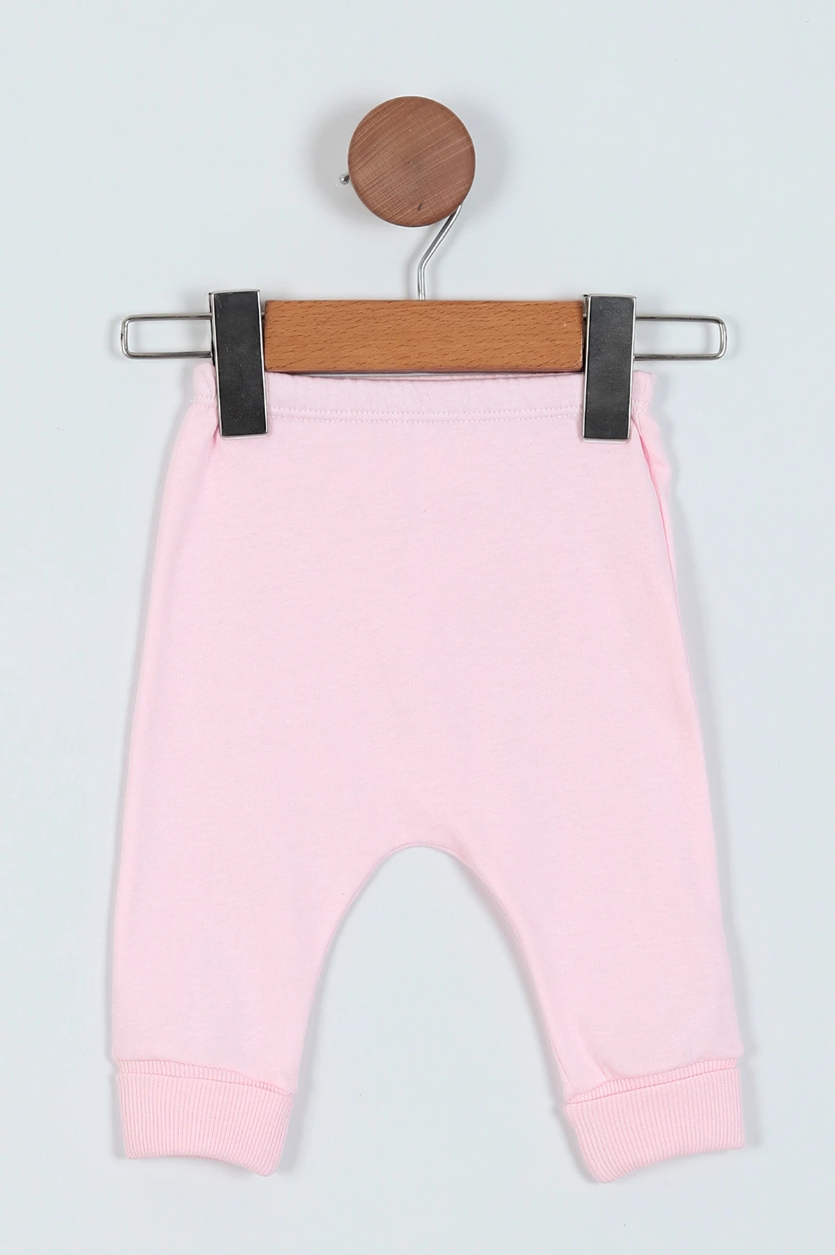 Pembe(3-9 Ay) Baskılı Üçlü Kız Bebe Takım 227776