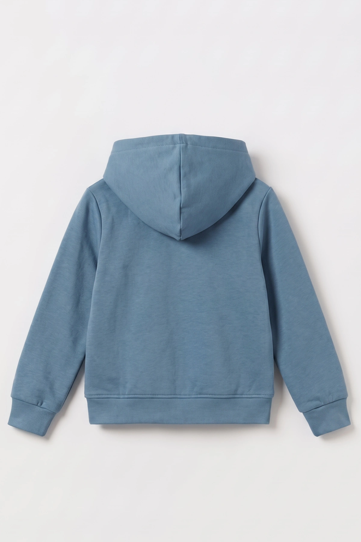 Petrol (3-12 Yaş) Süzene Palmiye Nakışlı Kapüşonlu 3 İp Şardonlu Erkek Çocuk Sweatshirt 478783