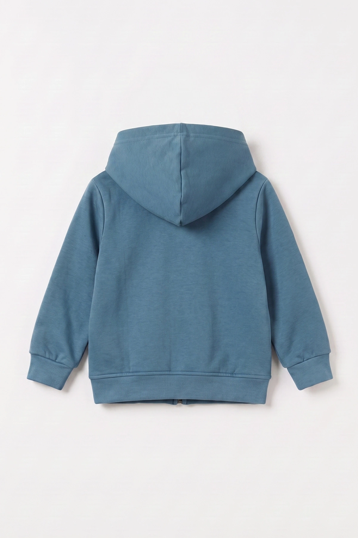 Petrol (3-12 Yaş)Nakışlı ve Kapüşonlu 3 İp Şardonlu Erkek Çocuk Sweatshirt 478634