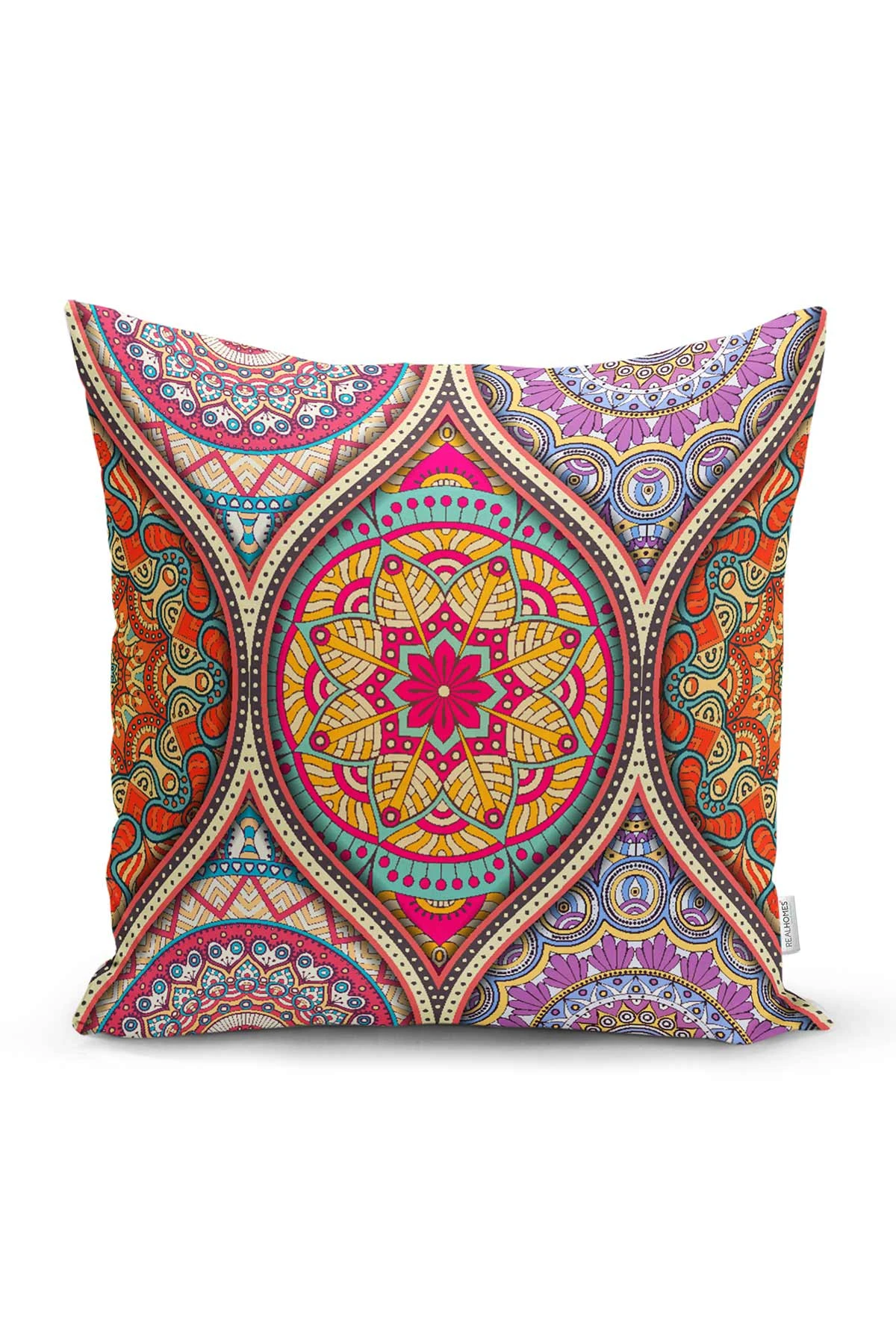 43x43 Dijital Baskılı Fermuarlı Modern Kırlent Kılıfı 272070