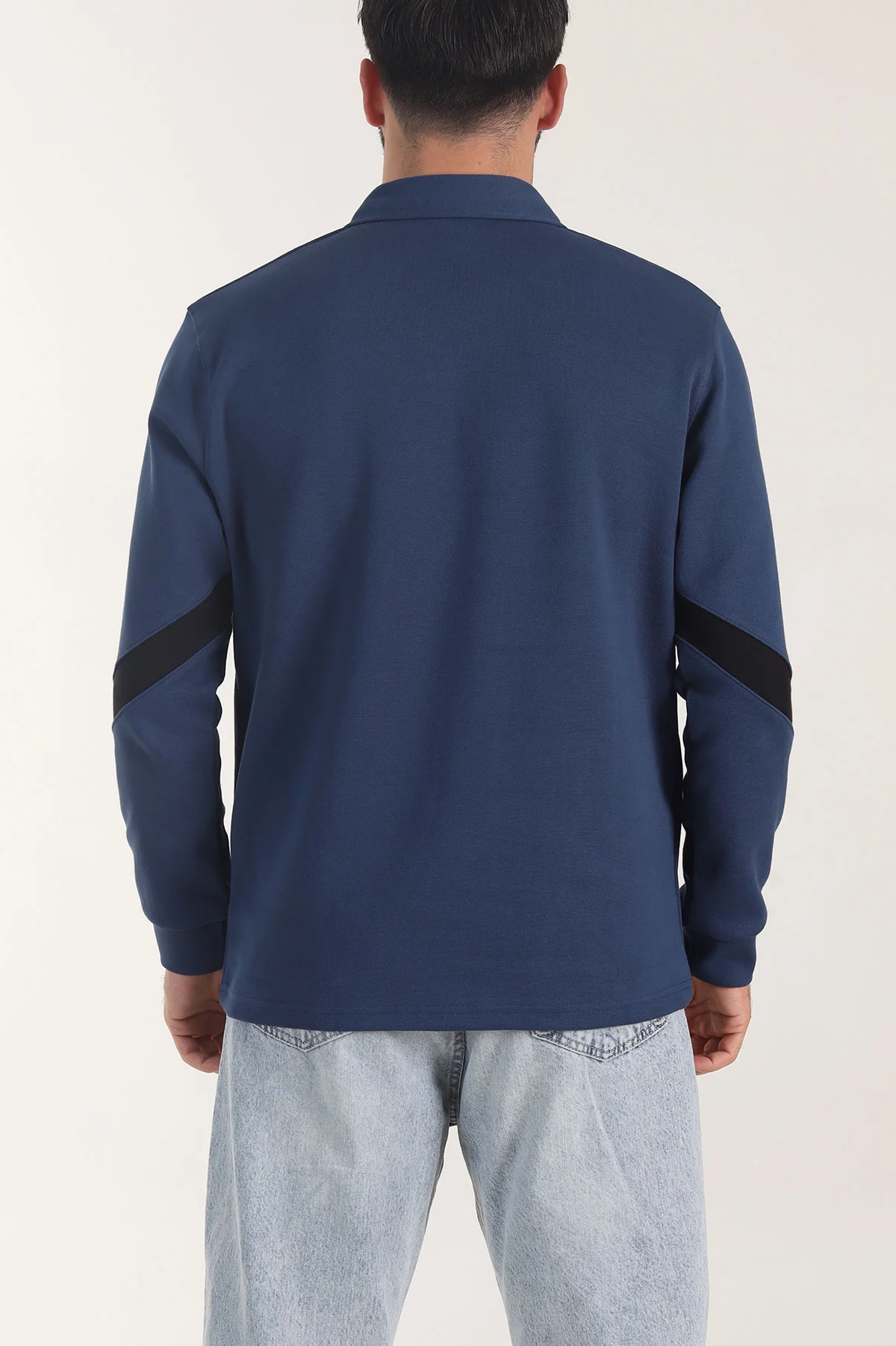 Petrol Polo Yaka Erkek Sweatshirt 406883
