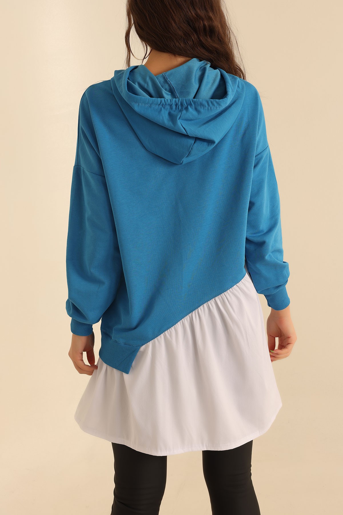Poplin Garnili İki İp Sweat Tunik 207855