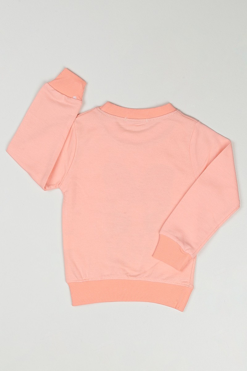 Pudra (1-8 Yaş) Şirin Daisy Duck Baskılı Kız Çocuk Sweatshirt 89623