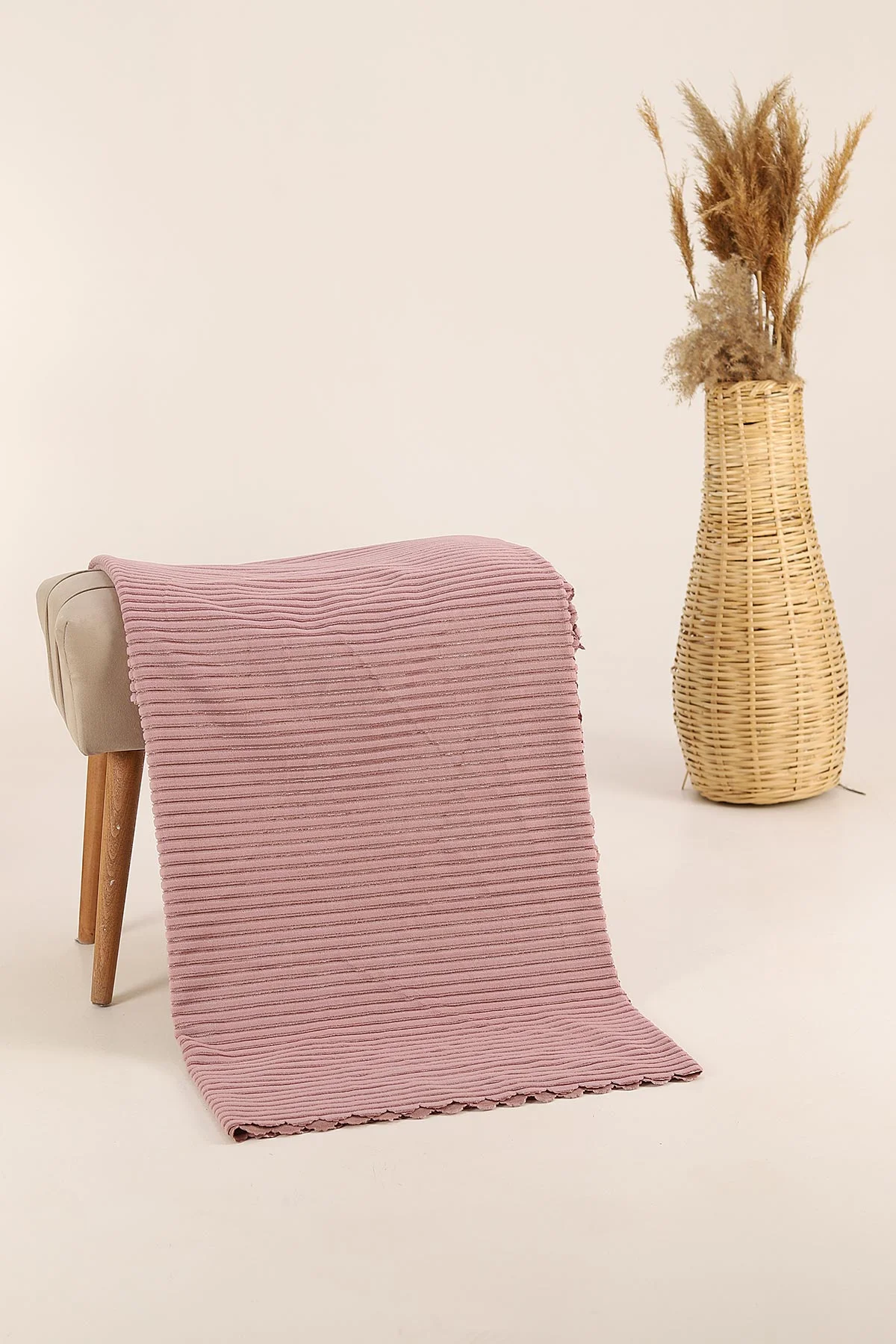 Pudra 170x210 Cm Bella Home Örme Koltuk Örtüsü 350110
