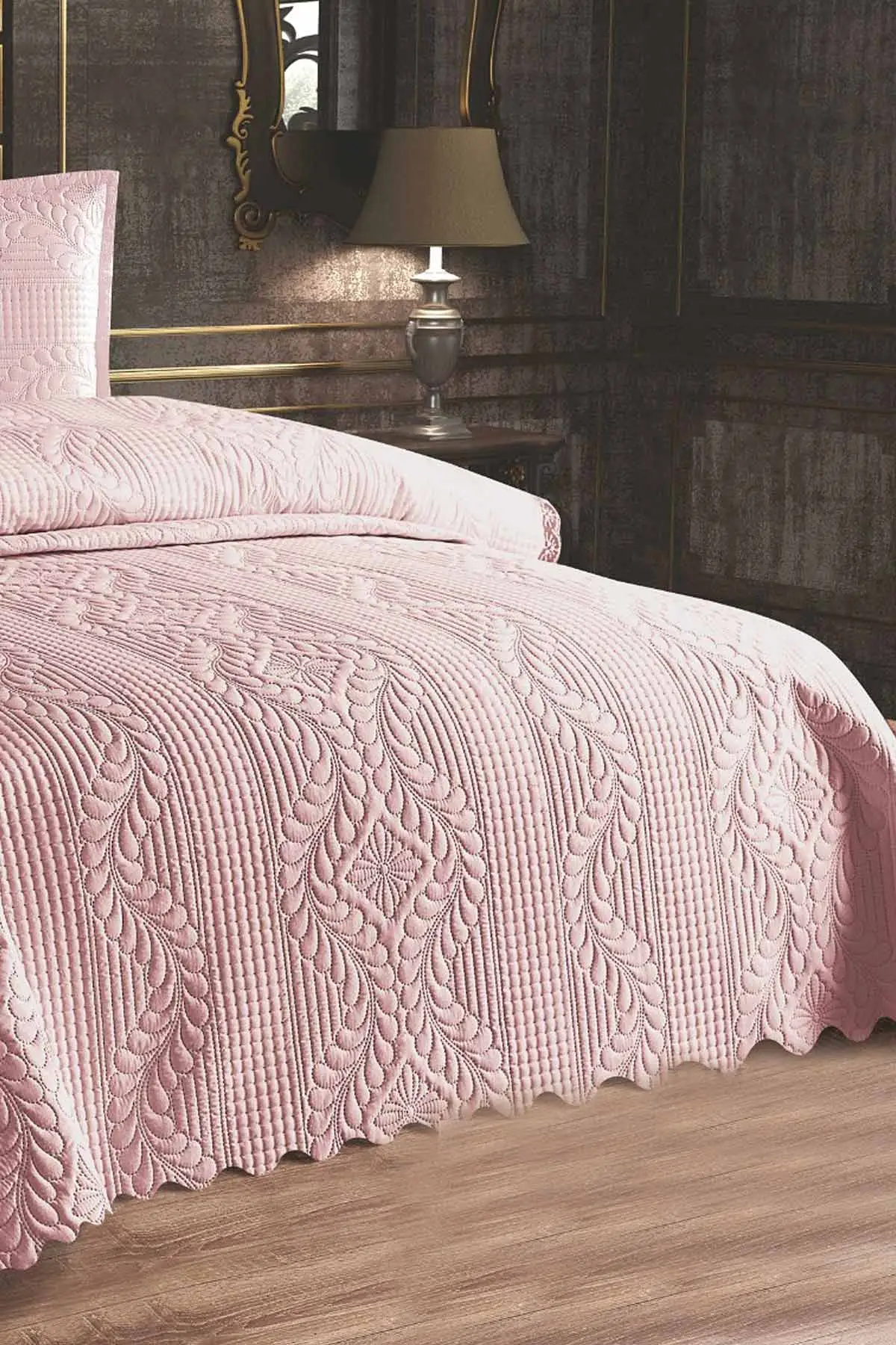 Pudra 180x250 Jumbo Soft Tek Kişilik Yatak Örtüsü 278357